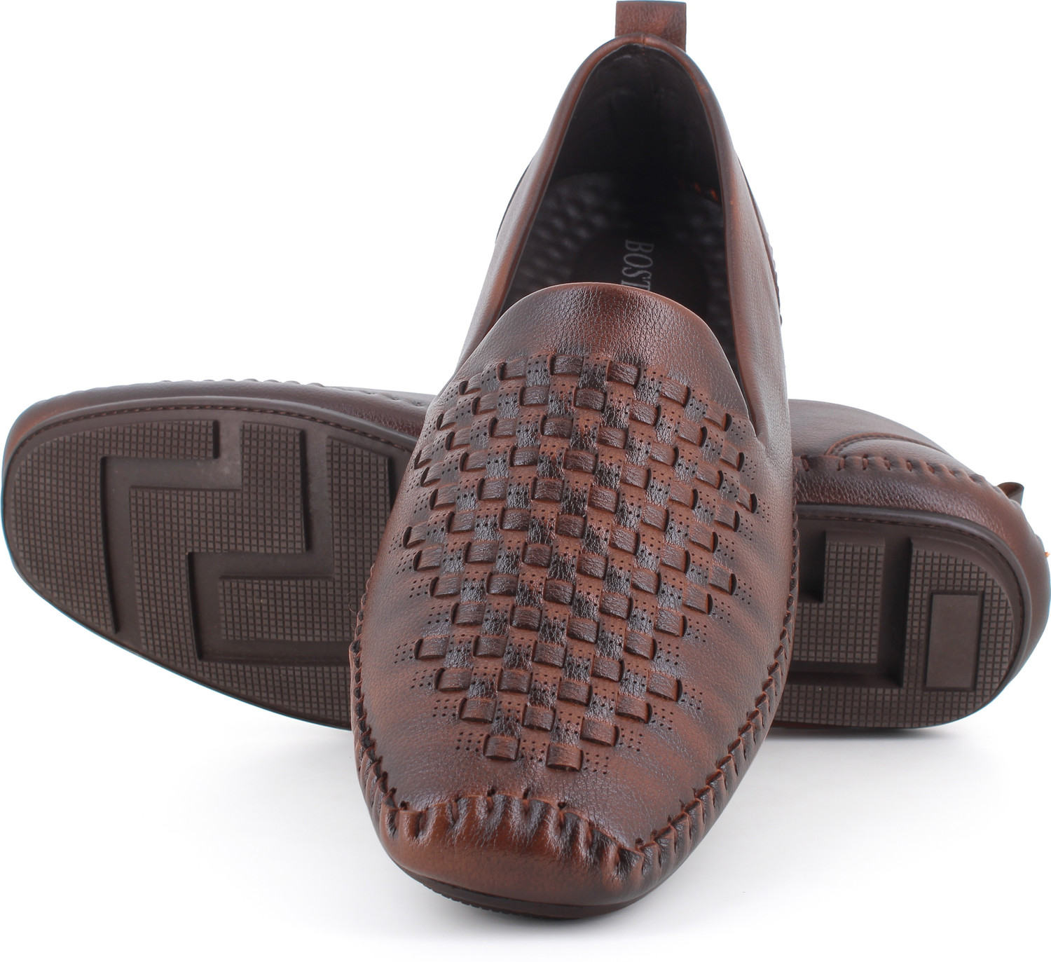 Image of Boston Loafers For Men (Brown , 7)