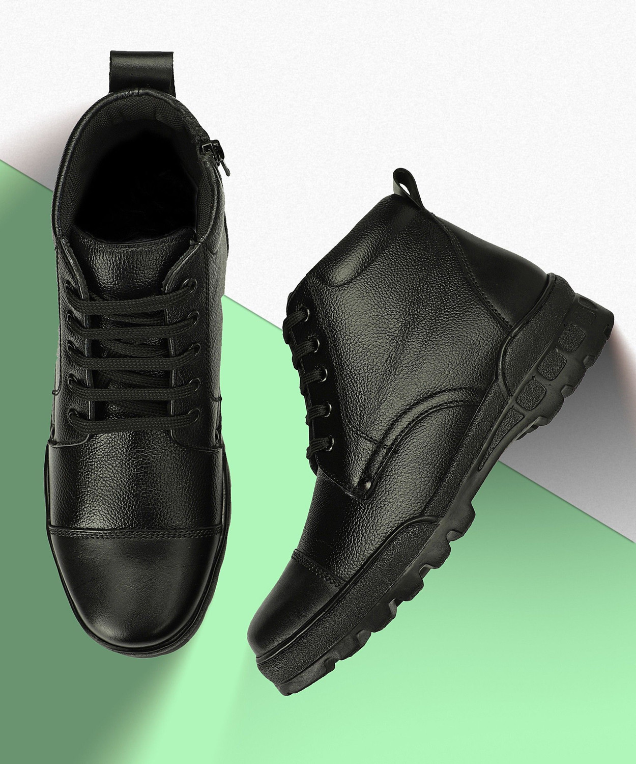 Image of R-ME DMS /NCC Army Boots /Shoes Boots For Men /Hiking and Trekking (Black) Boots For Men (Black , 6)