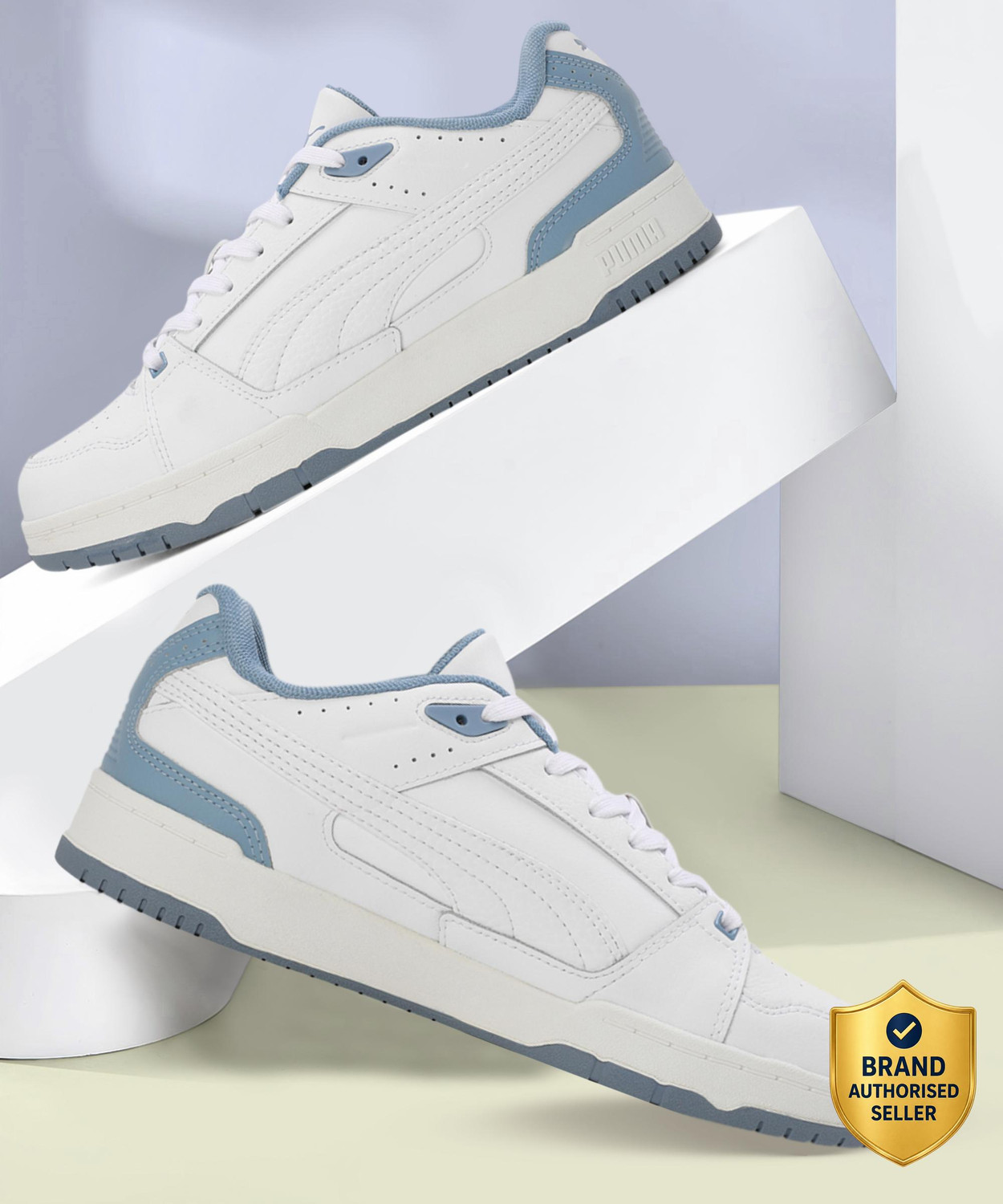 Image of PUMA Blktop Rider Sneakers For Women (White , 4)