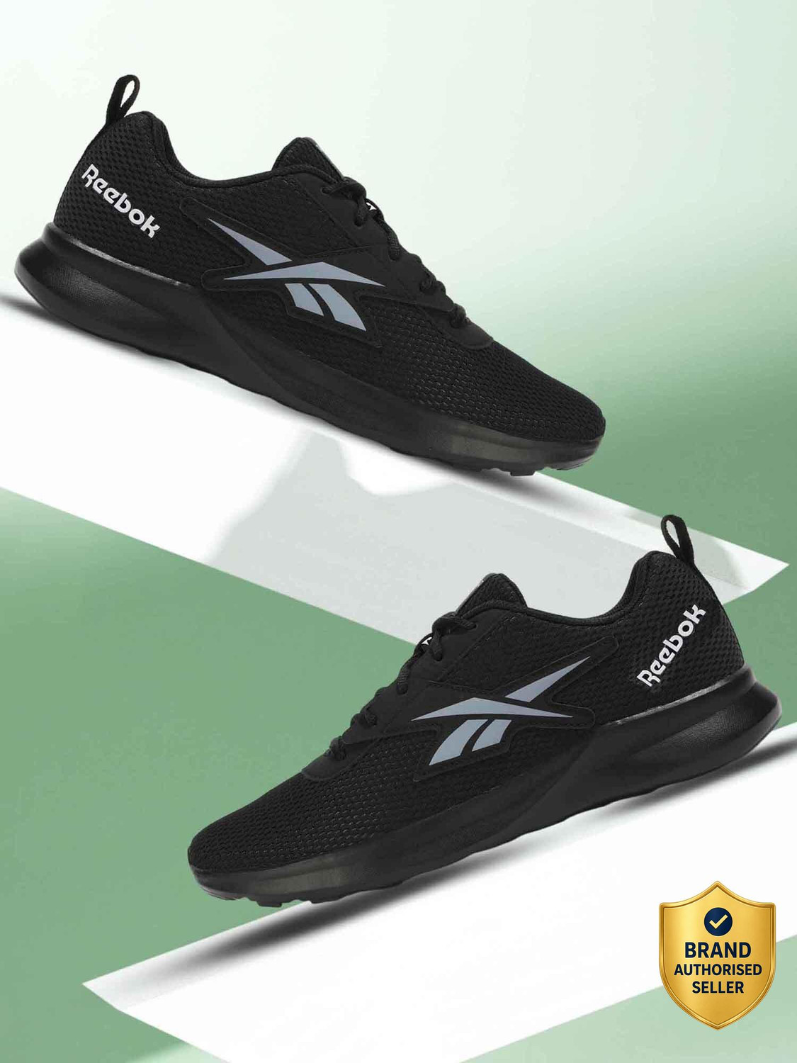 Image of REEBOK Running Shoes For Men (Black , 9)