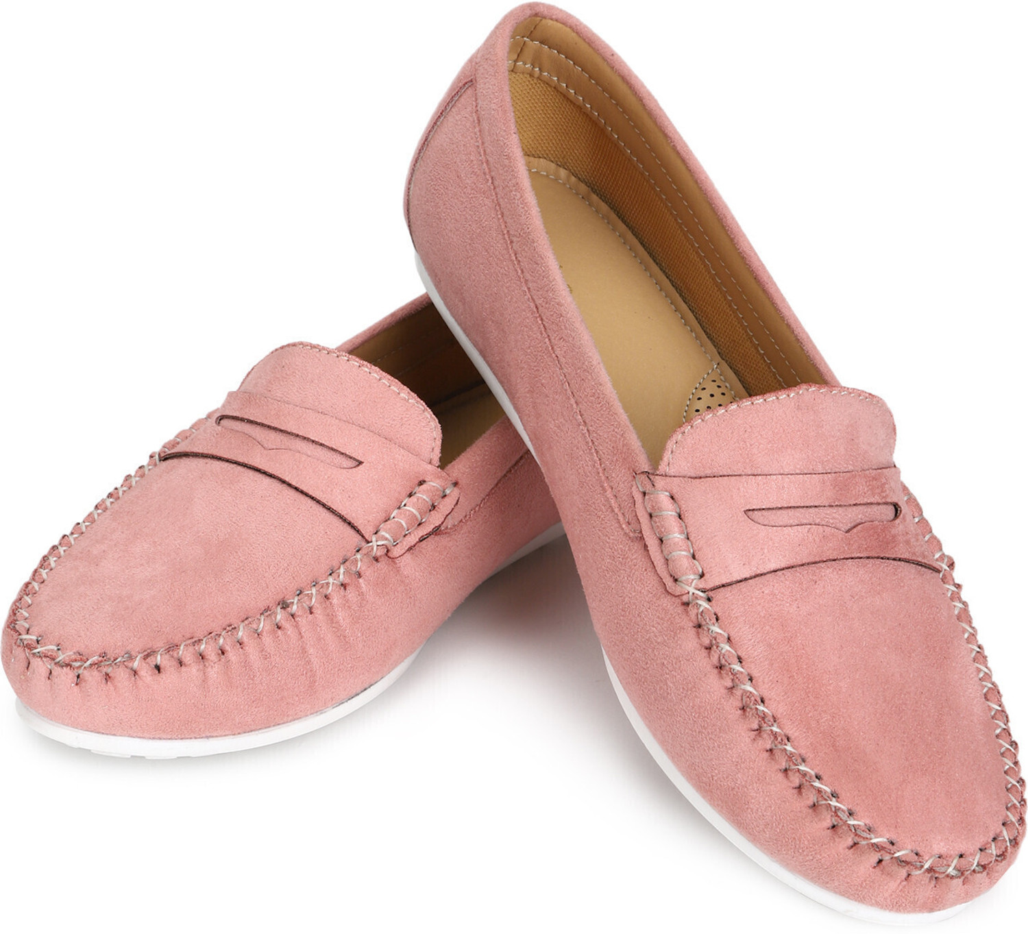 Image of yoho Bliss Comfortable Slip On Formal Women | Office and Party Wear Shoe Loafers For Women (Pink , 3)