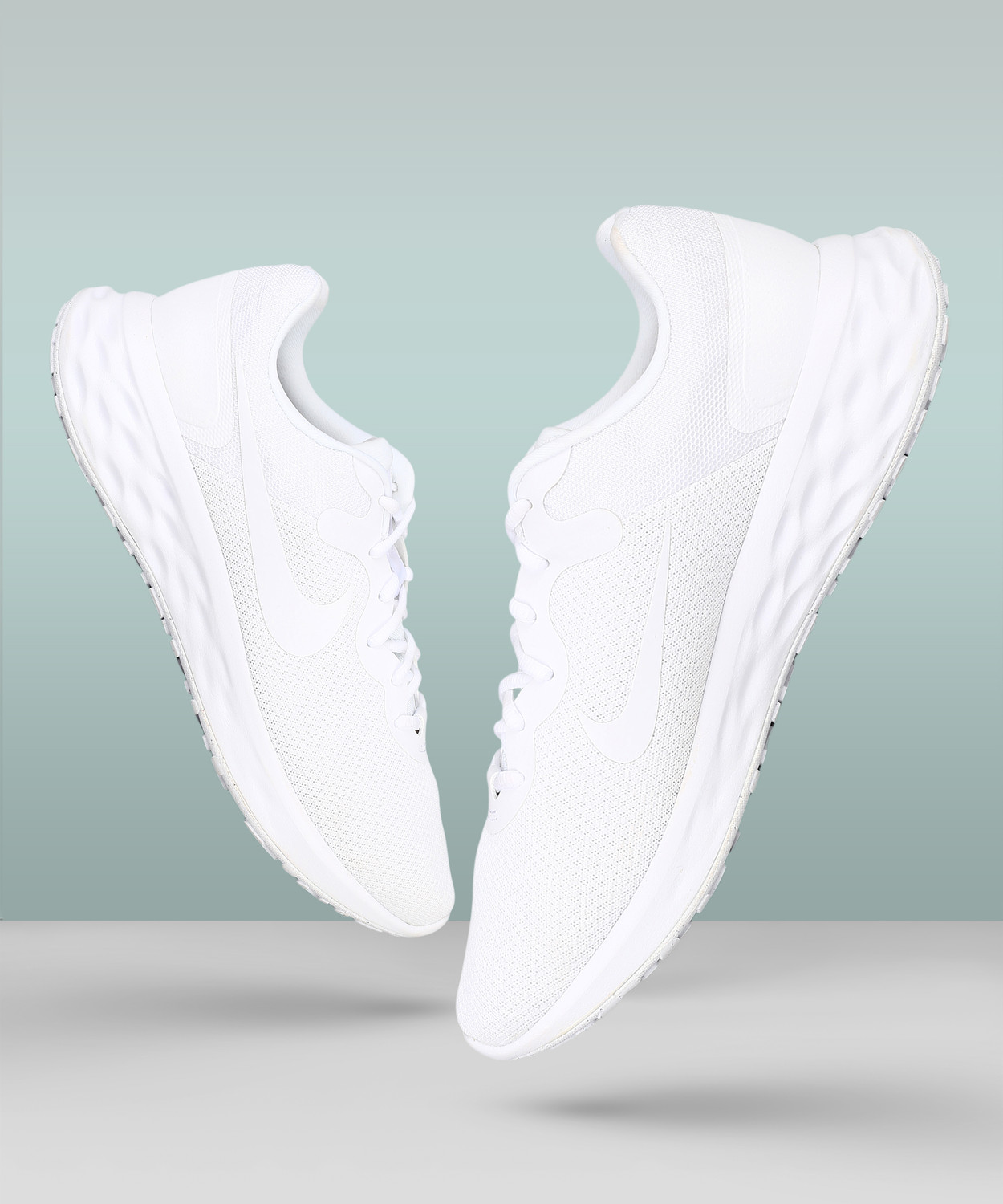 Image of NIKE React Mler 3 Running Shoes For Men (White , 8.5)
