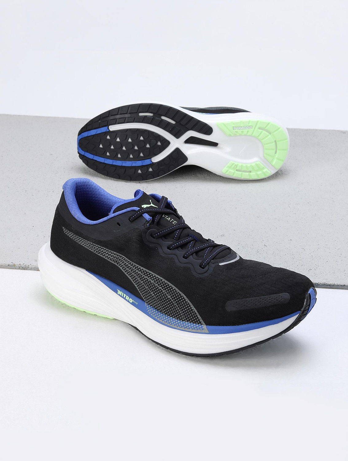 Image of PUMA Deviate NITRO 2 Running Shoes For Men (Black , 8.5)