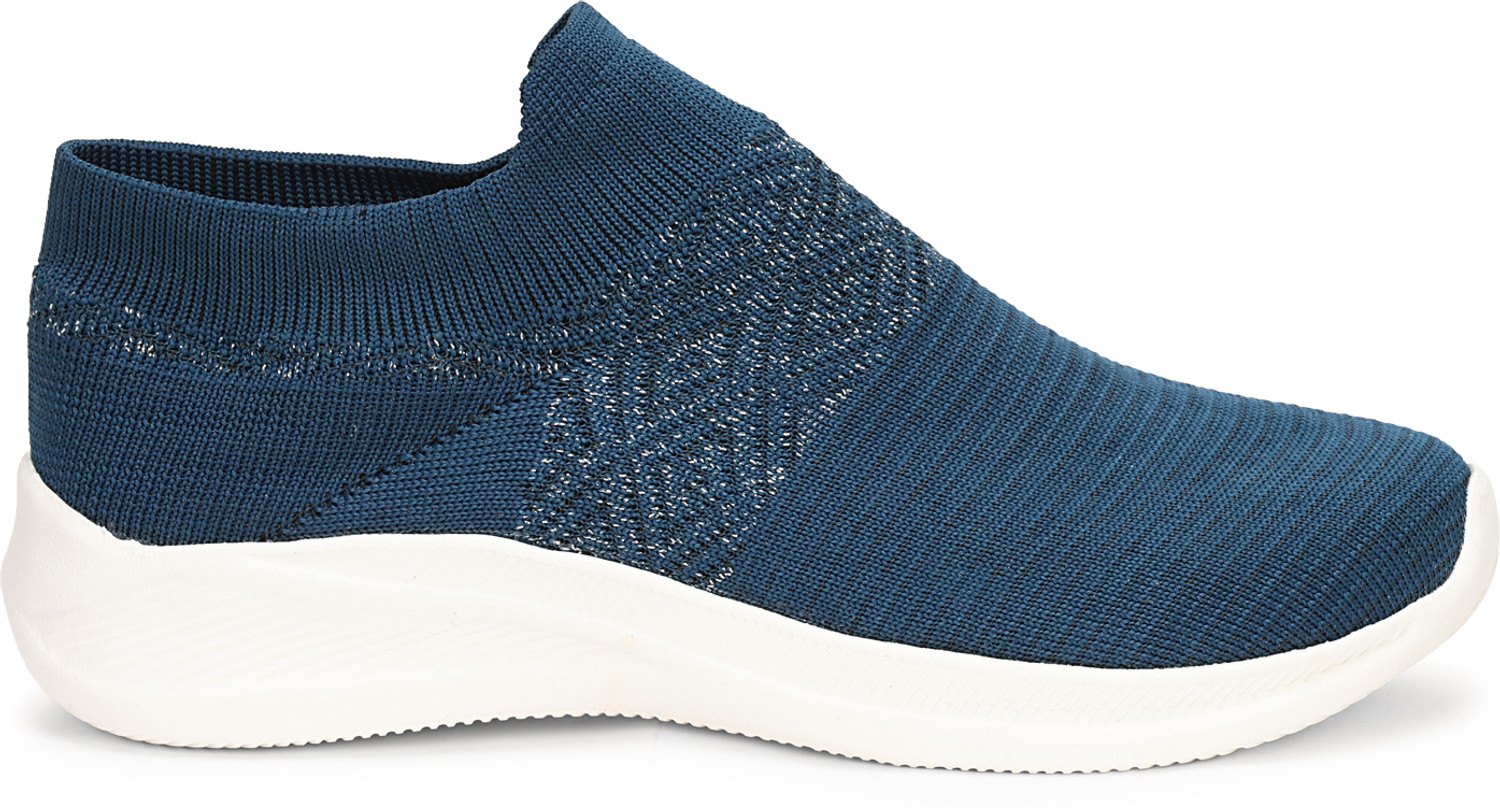 Image of Kraasa CozySock 2.0 Walking Shoes For Women (Dark Blue , 3)