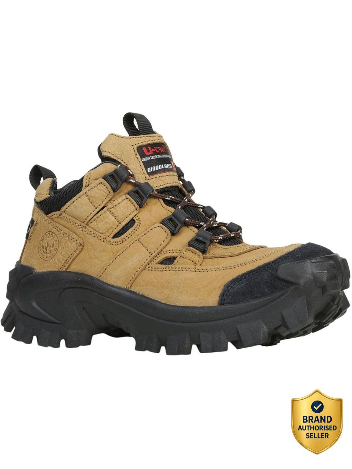 WOODLAND Men's Lace-Up Outdoor Shoes (Brown, UK 8) - Image 1