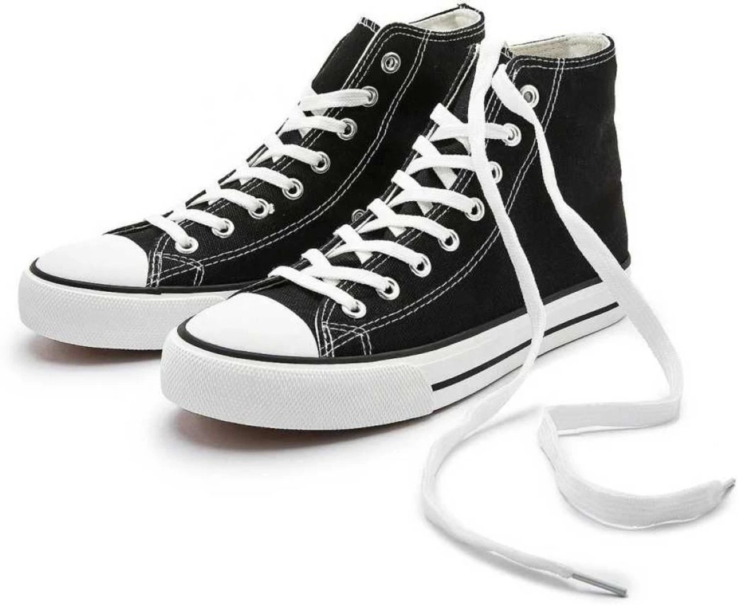 HOCKWOOD Men's Black High Top Sneakers - Image 5