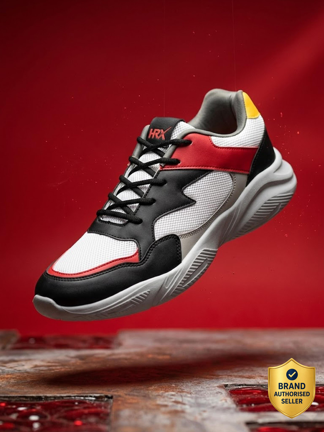 Image of HRX by Hrithik Roshan HX-001 27 Running Shoes For Men (Off White , 10)