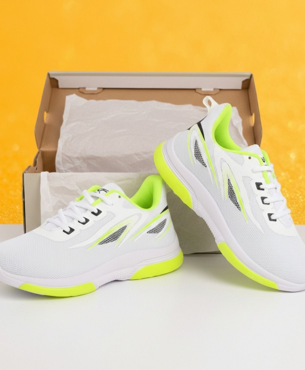 Image of house of common Fashionable Stylish Multicolour Sport Lightweight Running Shoes For Mens Training & Gym Shoes For Men (White , 9)