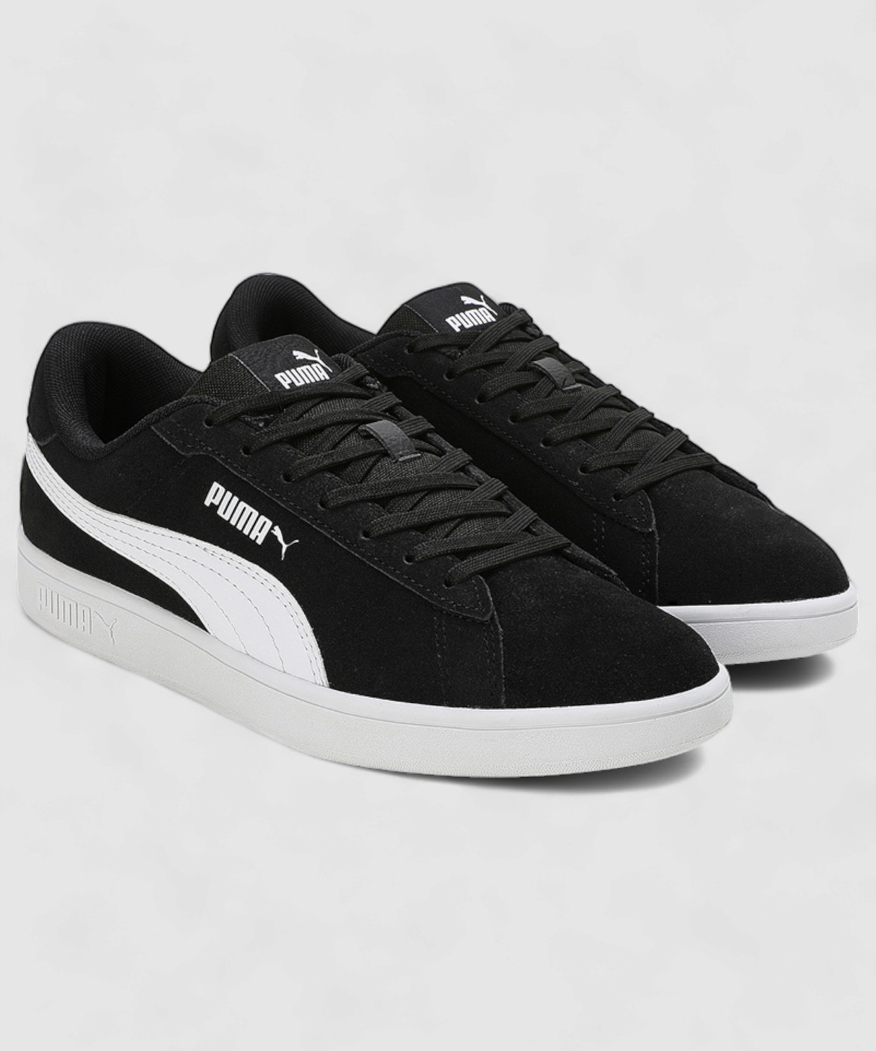 Image of PUMA Smash 3.0 Sneakers For Women (Black , 3)