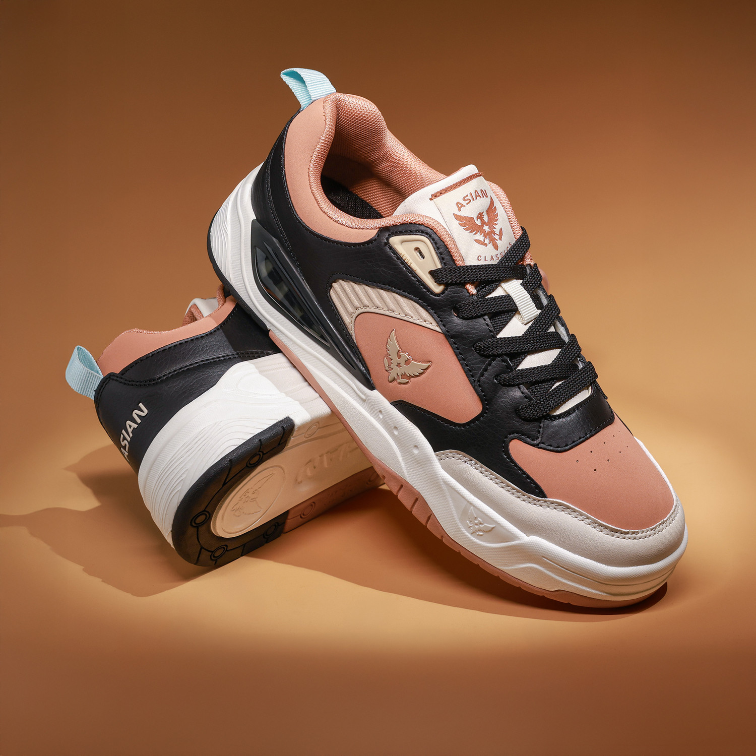 Asian MOJO-Clay Men's Sneakers Beige Brown Size 6 - Image 1
