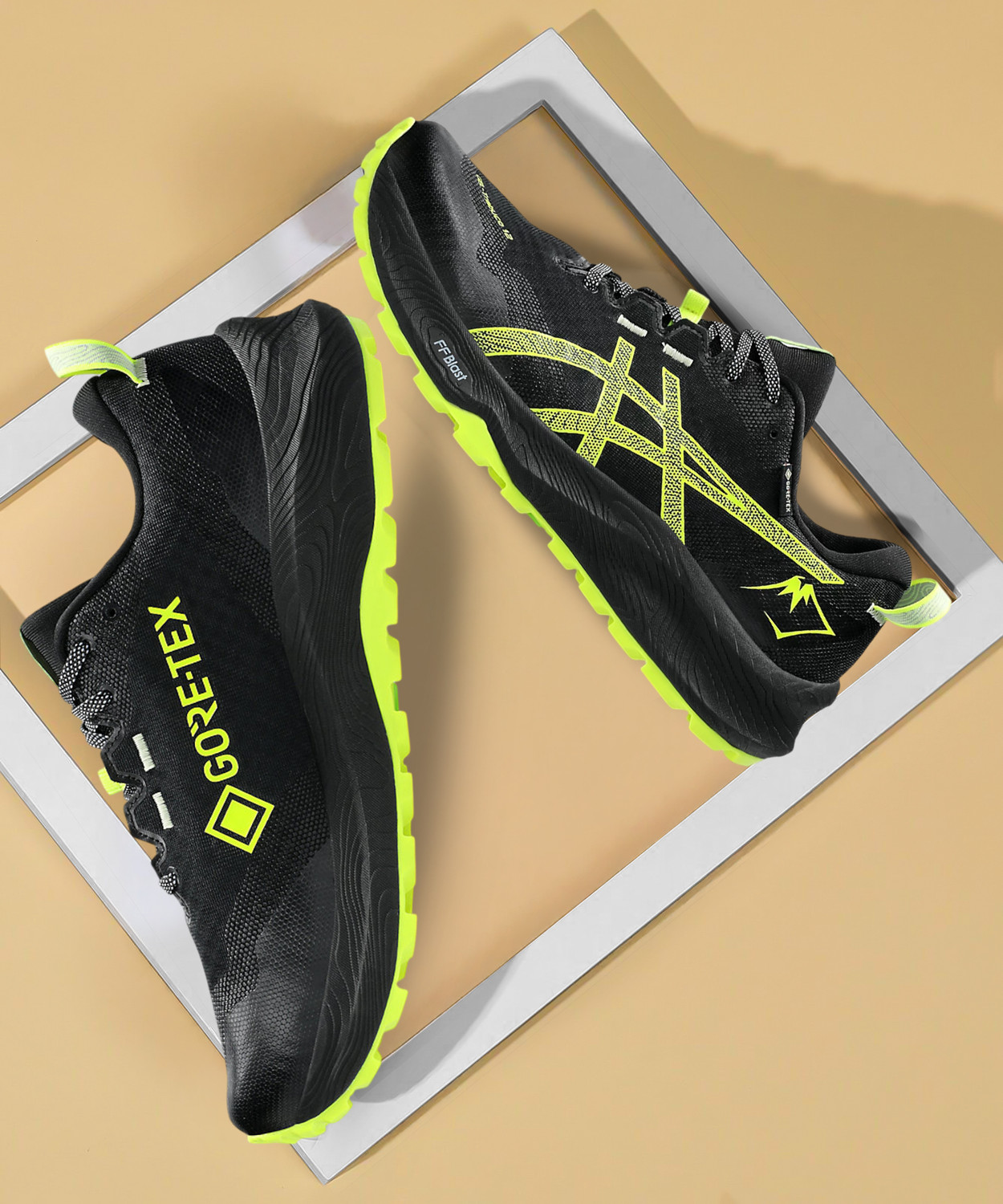Image of Asics GEL-Trabuco 12 GTX Running Shoes For Men (Black , 14)