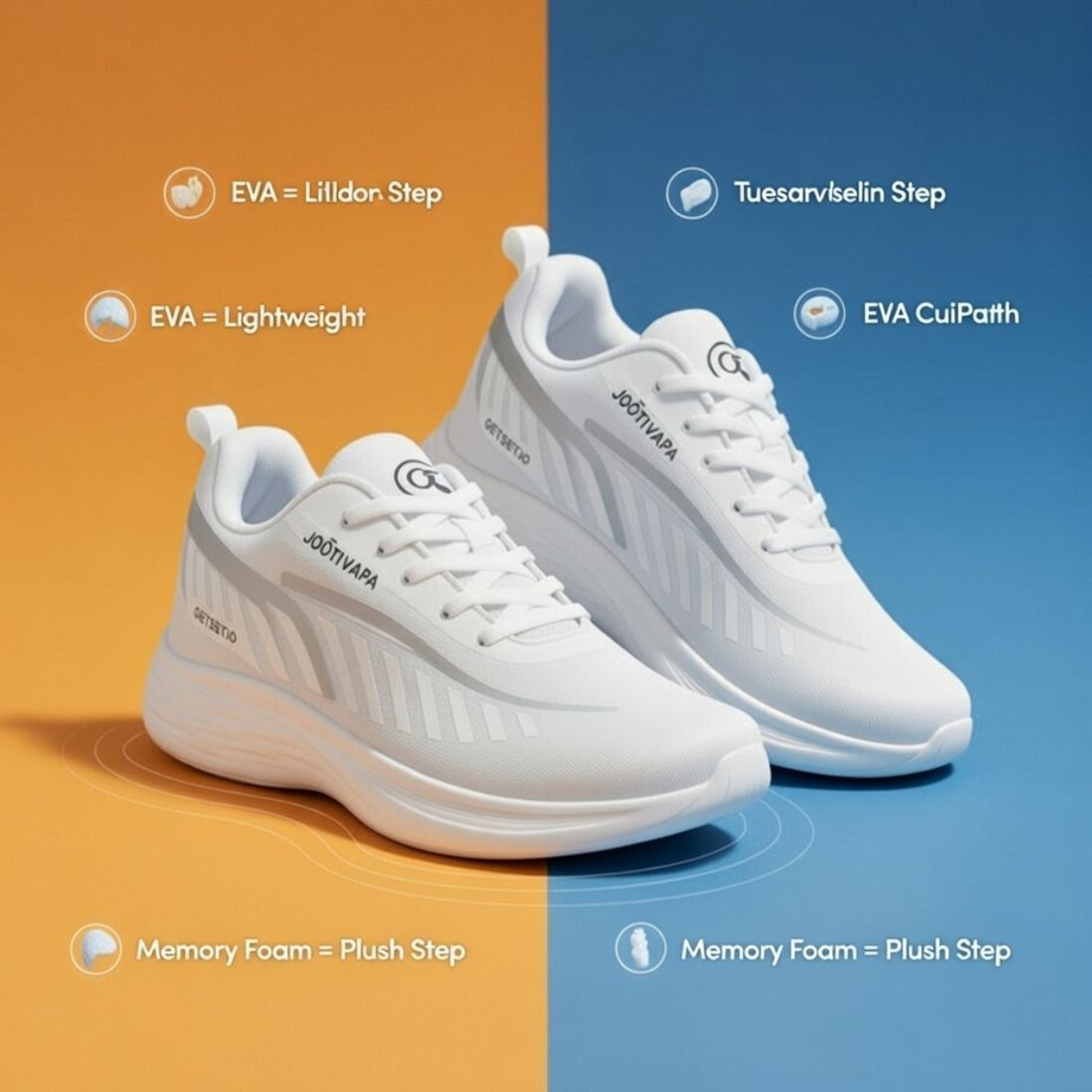 Image of HOTSTYLE Sneakers For Men (White , 6)
