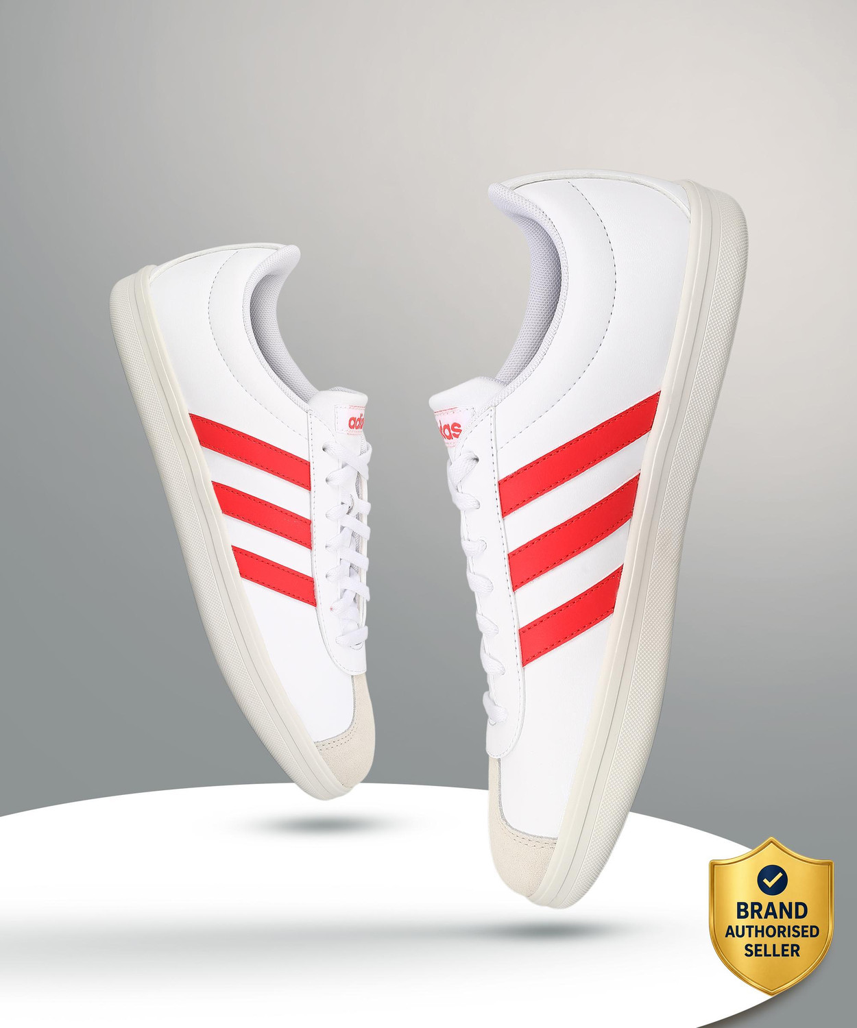 Image of ADIDAS VL COURT BASE IKD Sneakers For Men (White , 5)