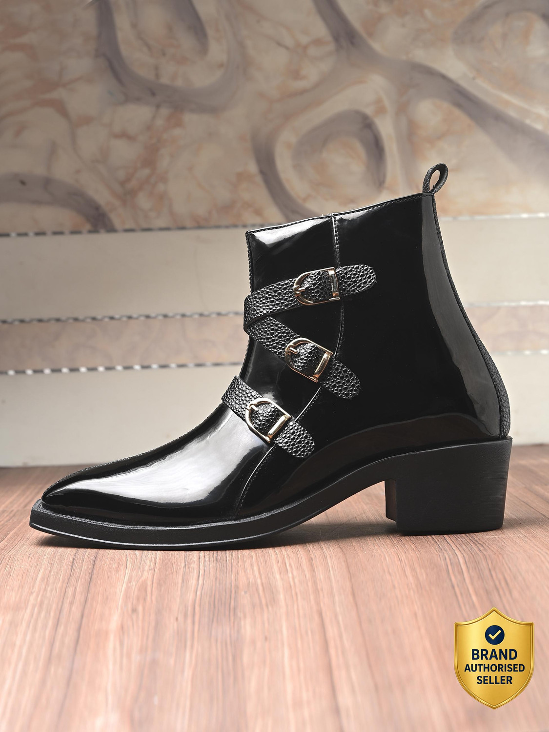 Roadster Boots For Men (Black , 8) - Image 1