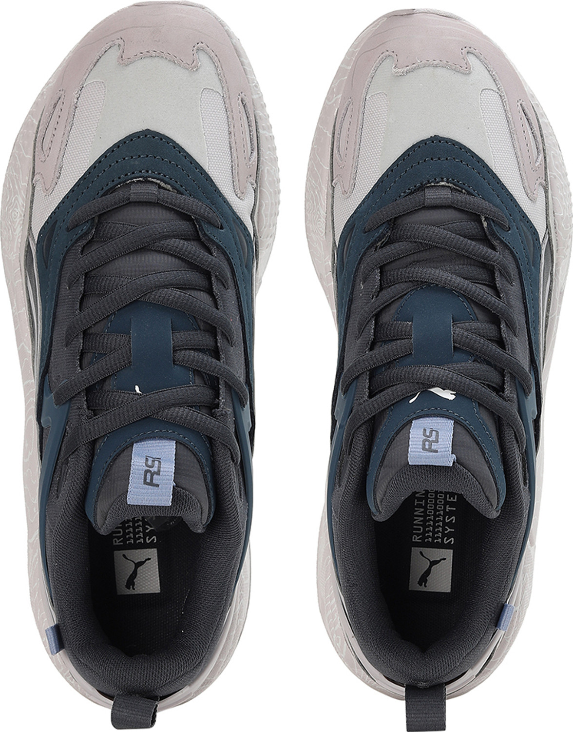 Image of PUMA RS-X Efekt Topographic Sneakers For Men (Grey , 5)