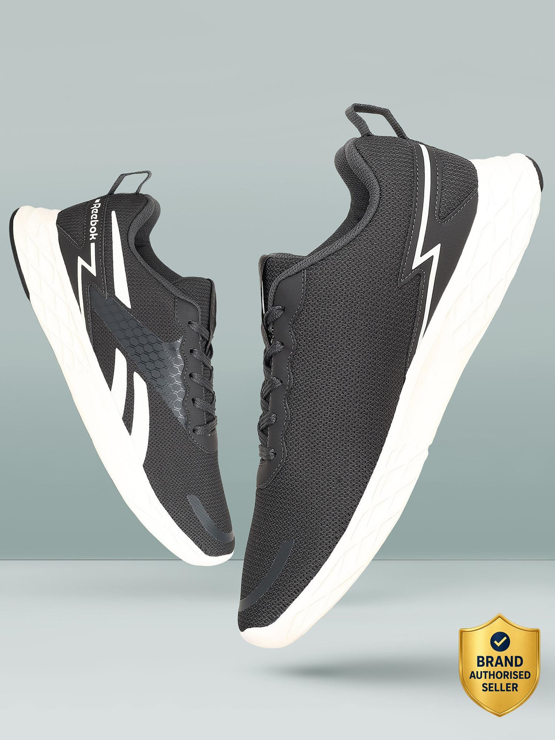 Image of REEBOK Running Shoes For Men (Grey , 6)