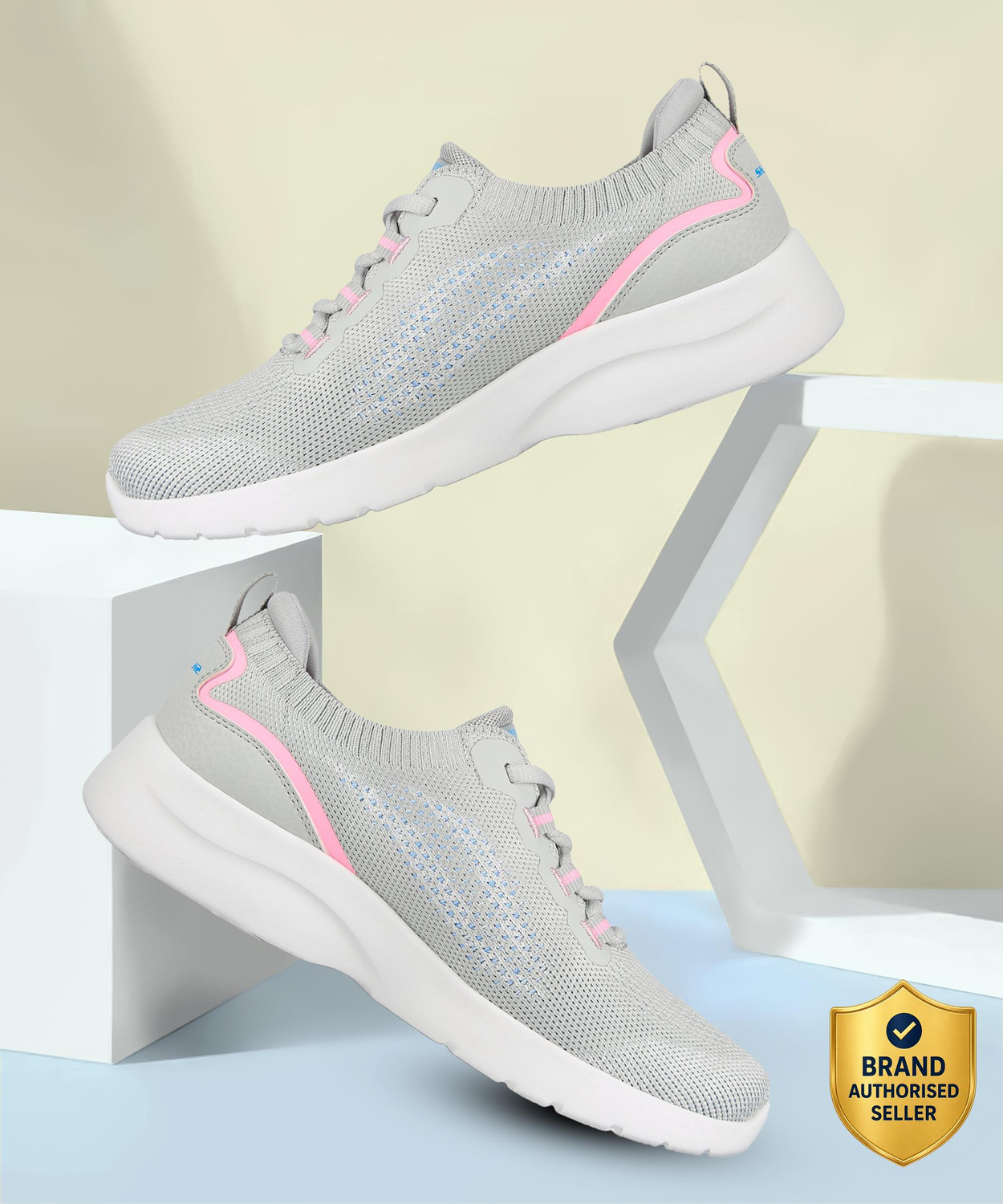 Image of Skechers SUMMITS Sneakers For Women (Grey , 5)