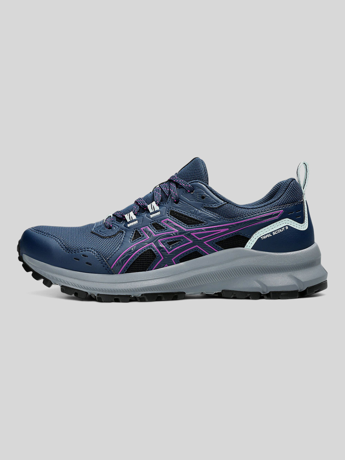 Image of Asics TRAIL SCOUT 3 Running Shoes For Women (Blue , 7)