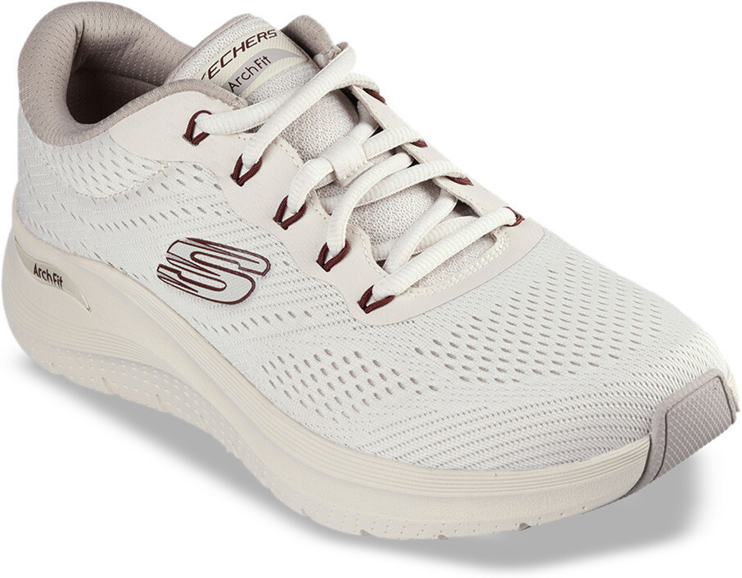 Image of Skechers ARCH FIT 2 Men Textured Sneakers Sneakers For Men (Off White , 11)