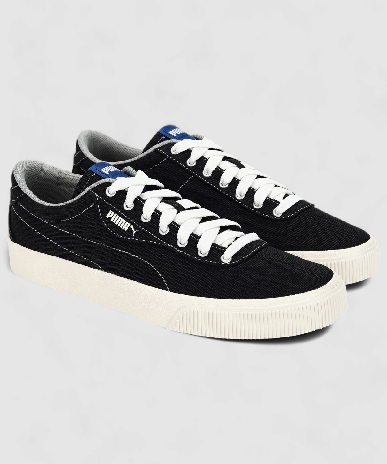 Image of PUMA IV-60 Canvas Shoes For Men (Black , 7.5)