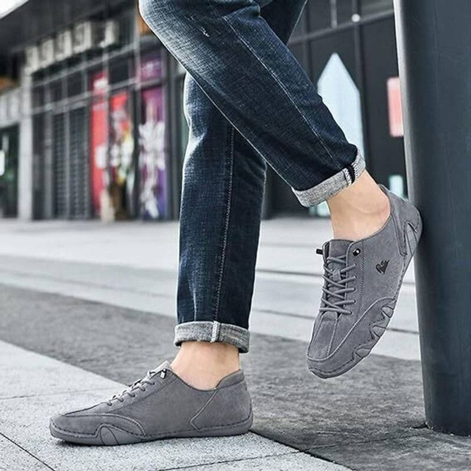 Image of Valin Fox Sneaker Outdoor Casuals For Men (Grey , 9)