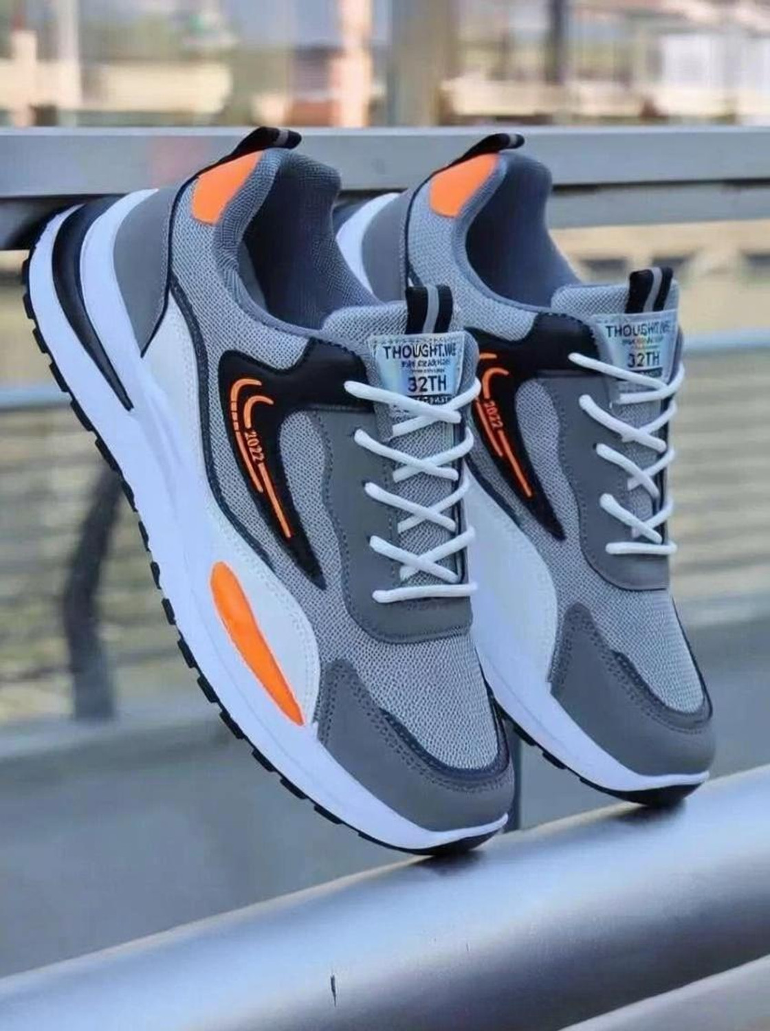 RisingFox Men's Breathable Mesh Running Sneakers - Image 5