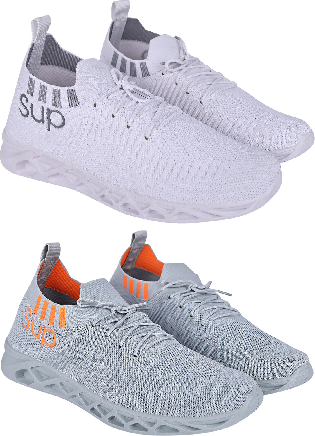 Image of SHOELAMB Pack of 2 Shoes Combo Casual For Men (Grey , 9)