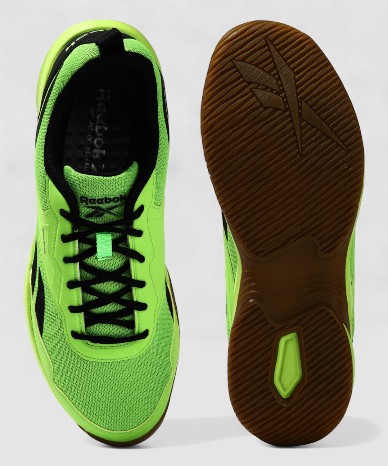 Image of REEBOK Badminton Shoes For Men (Green , 8)