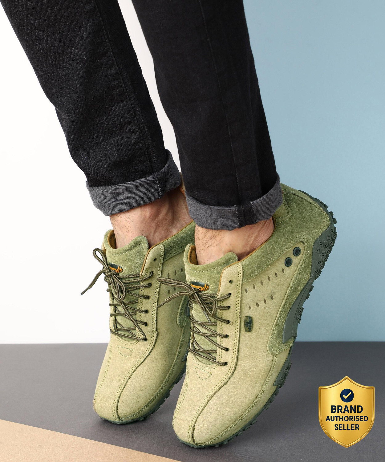 WOODLAND Men's Lace Up Casual Shoes - Image 1