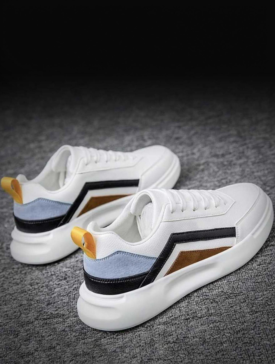 Image of Aeonik Stylish Casual Sneakers For Men & Boys Sneakers For Men (White, Green , 9)