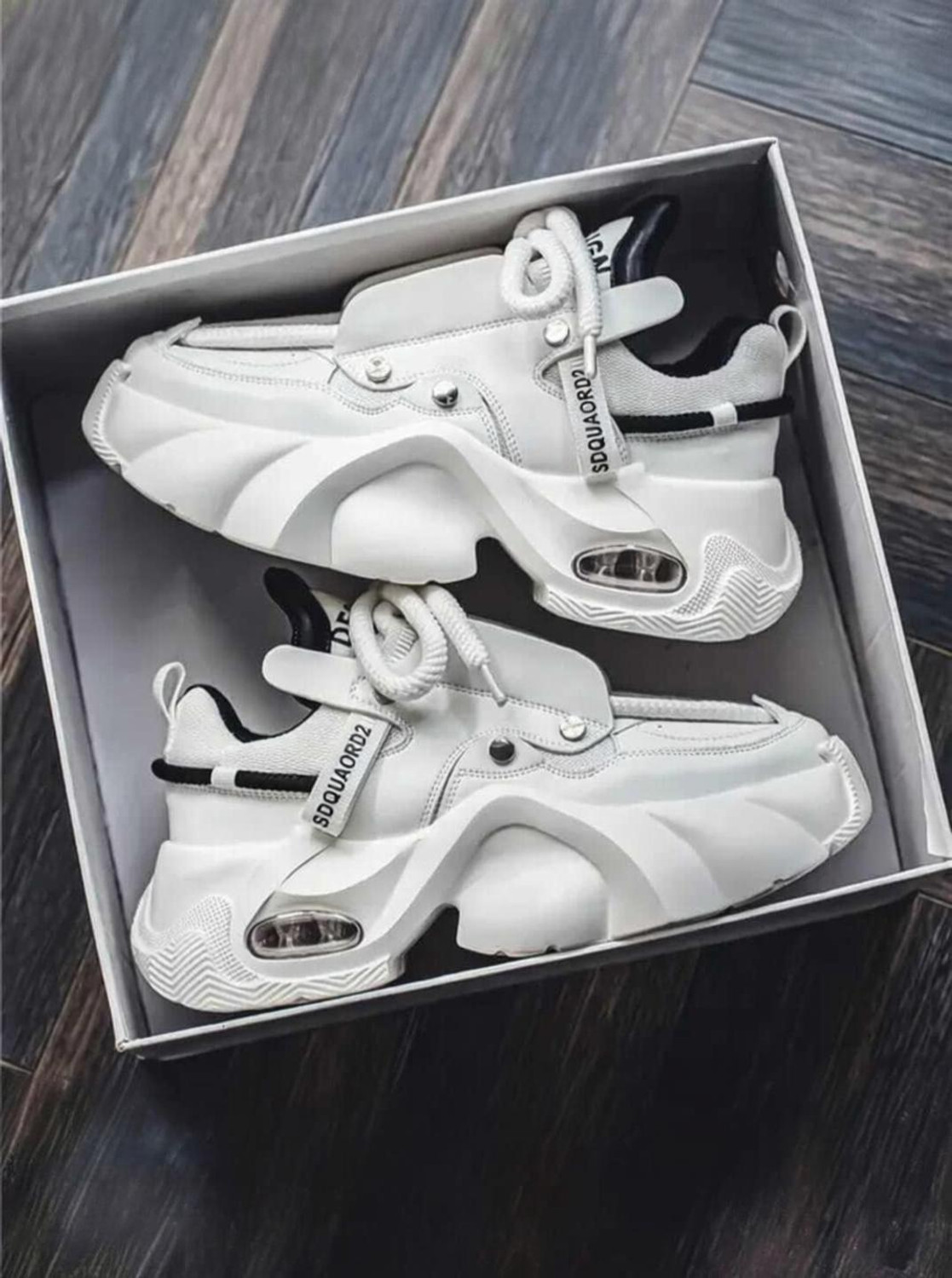 Image of Kadak Collection Sneakers For Men (White , 8)