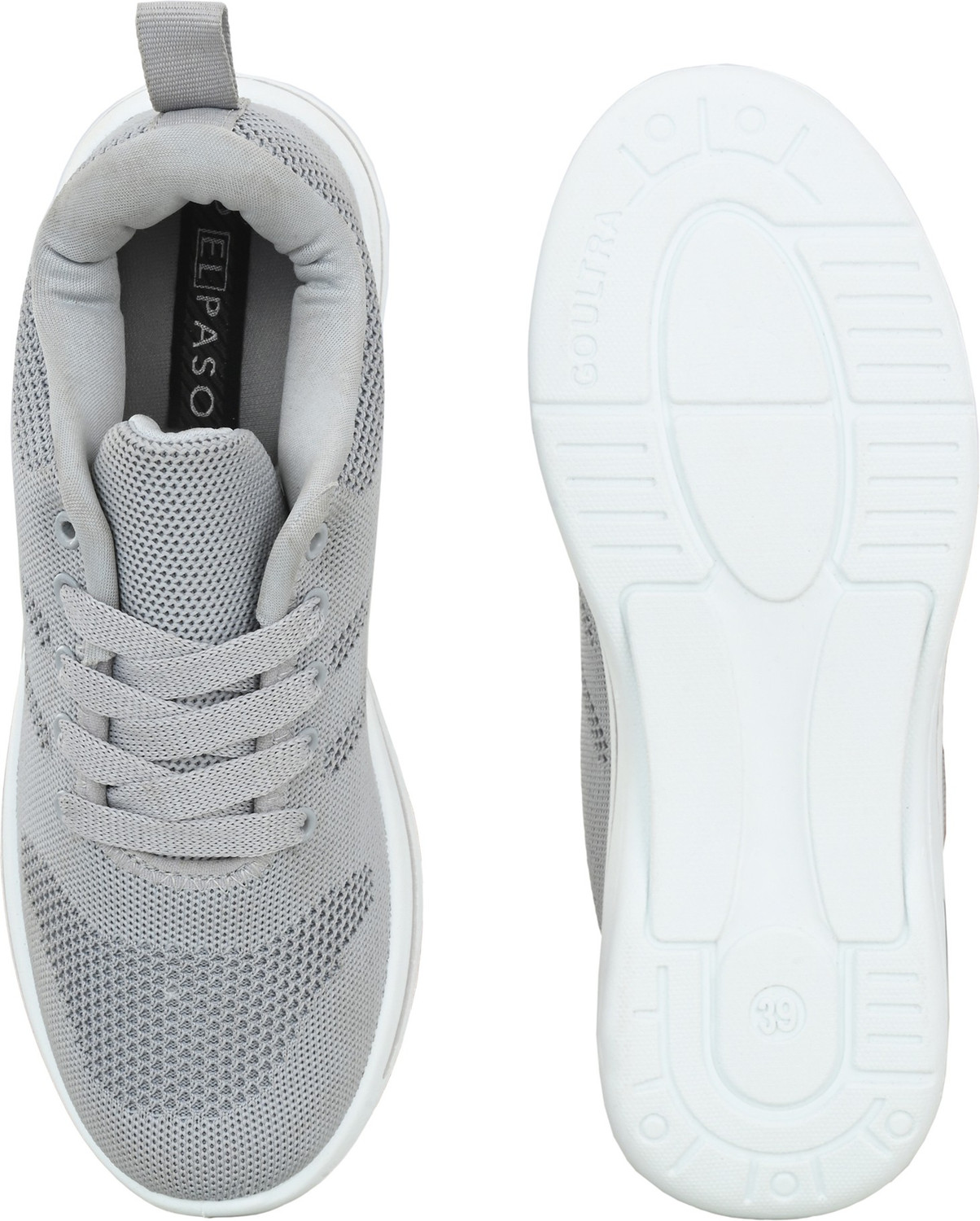 Image of EL PASO EPWJP6552 Lightweight Comfort Summer Trendy Premium Stylish Running Shoes For Women (Grey , 5)