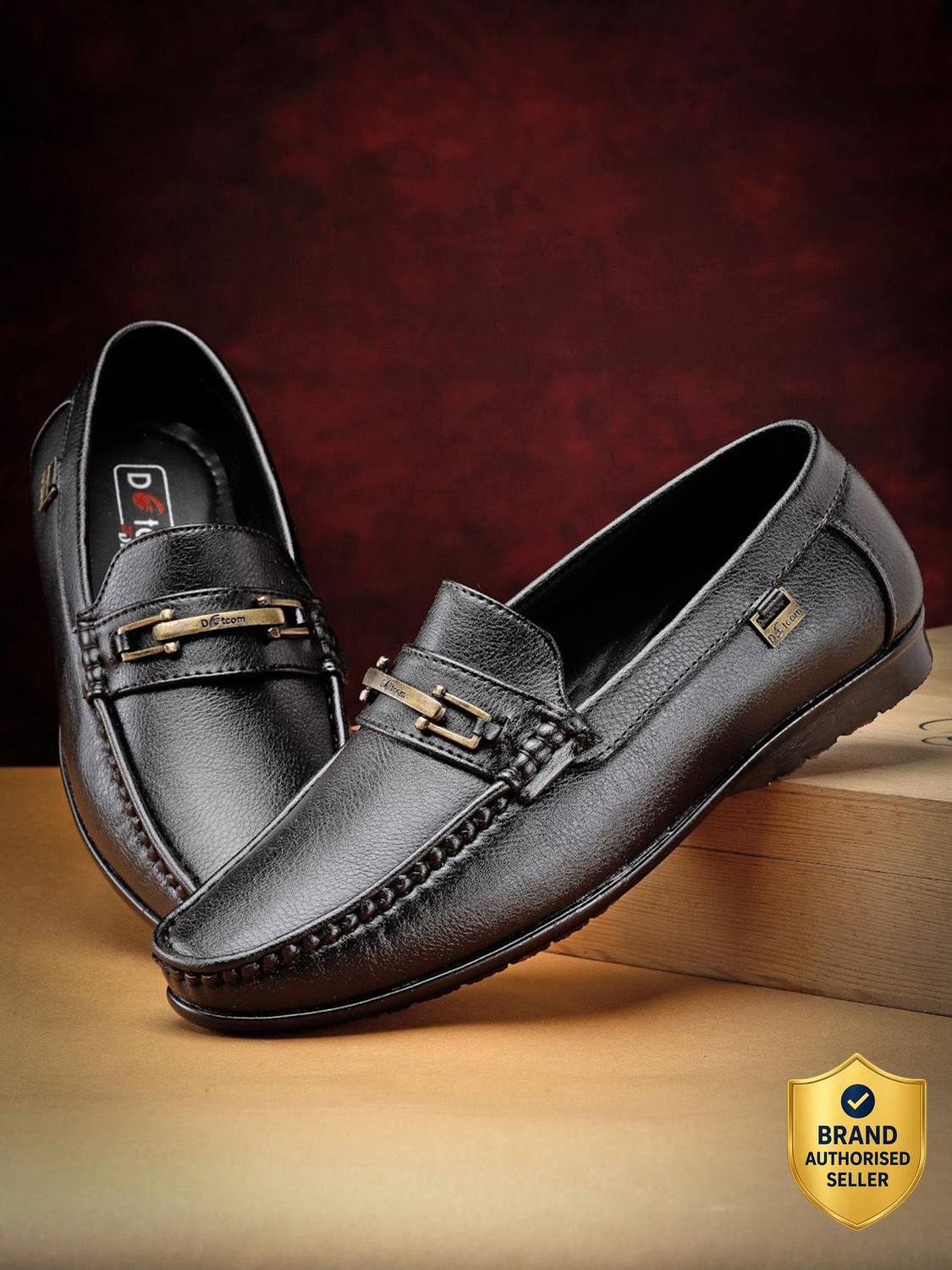 Image of aRICS ATTRACTIVE PARTY WEAR LOAFERS SHOES FOR MEN Loafers For Men (Black , 6)