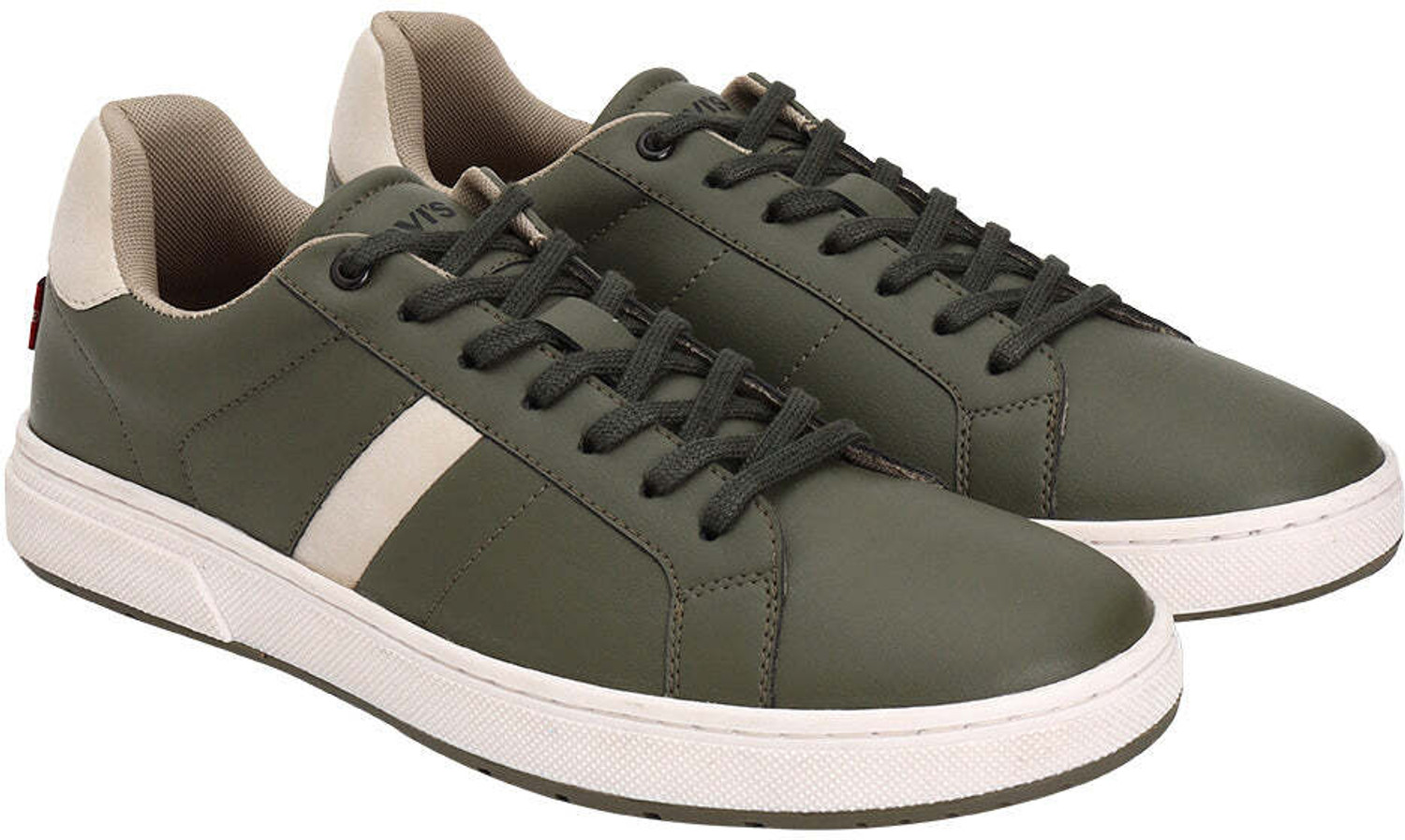 Image of LEVI'S Men's Beige Solid Sneakers Sneakers For Men (Beige , 6)