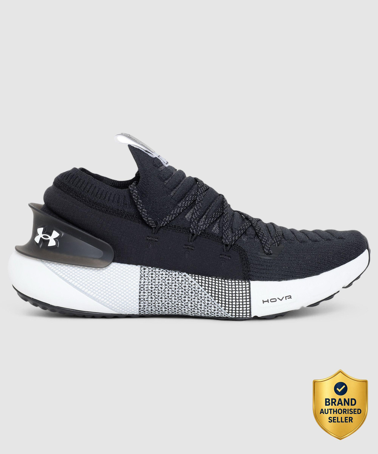 Image of UNDER ARMOUR UA HOVR Phantom 3 Running Shoes For Men (Black , 10)
