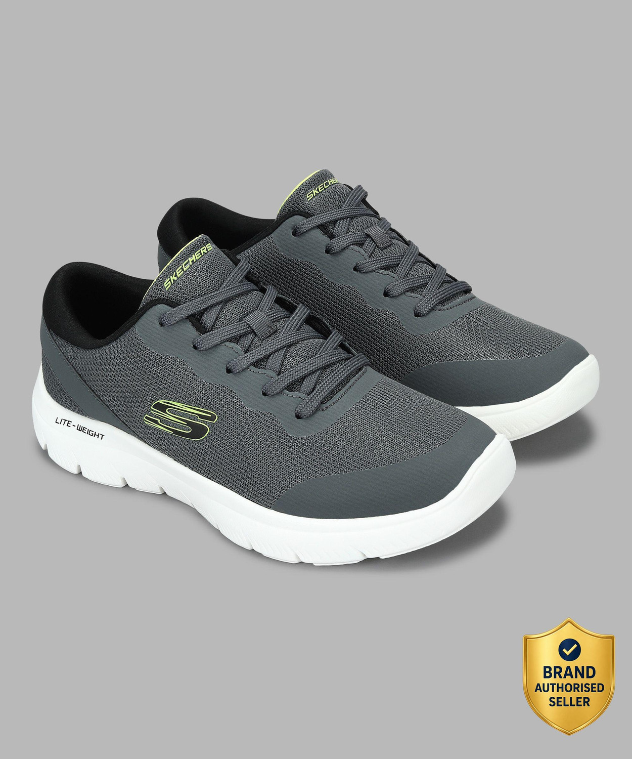 Image of Skechers Walking Shoes For Men (Black , 9)