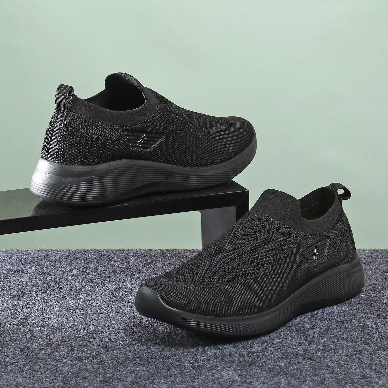 Image of REEBOK Running Shoes For Men (Black , 9)