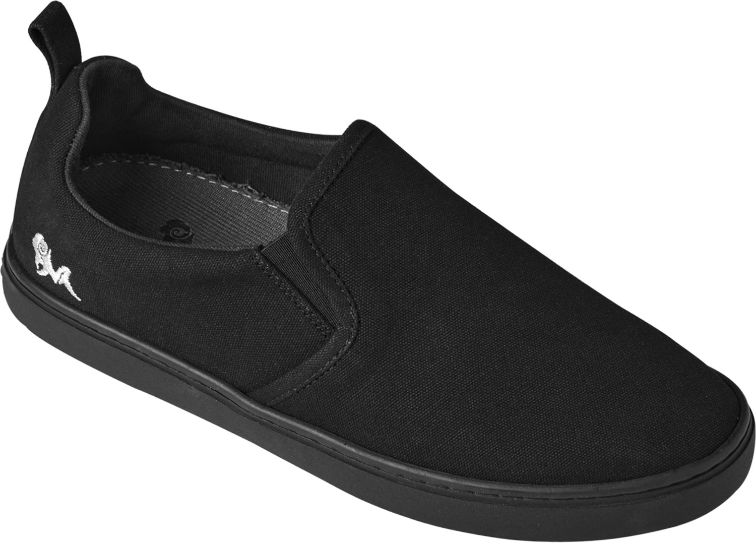 Image of Neemans Cotton Classic Slipon Casual Shoes For Men | Lightweight & Comfortable Slip On Sneakers For Men (Black , 12)