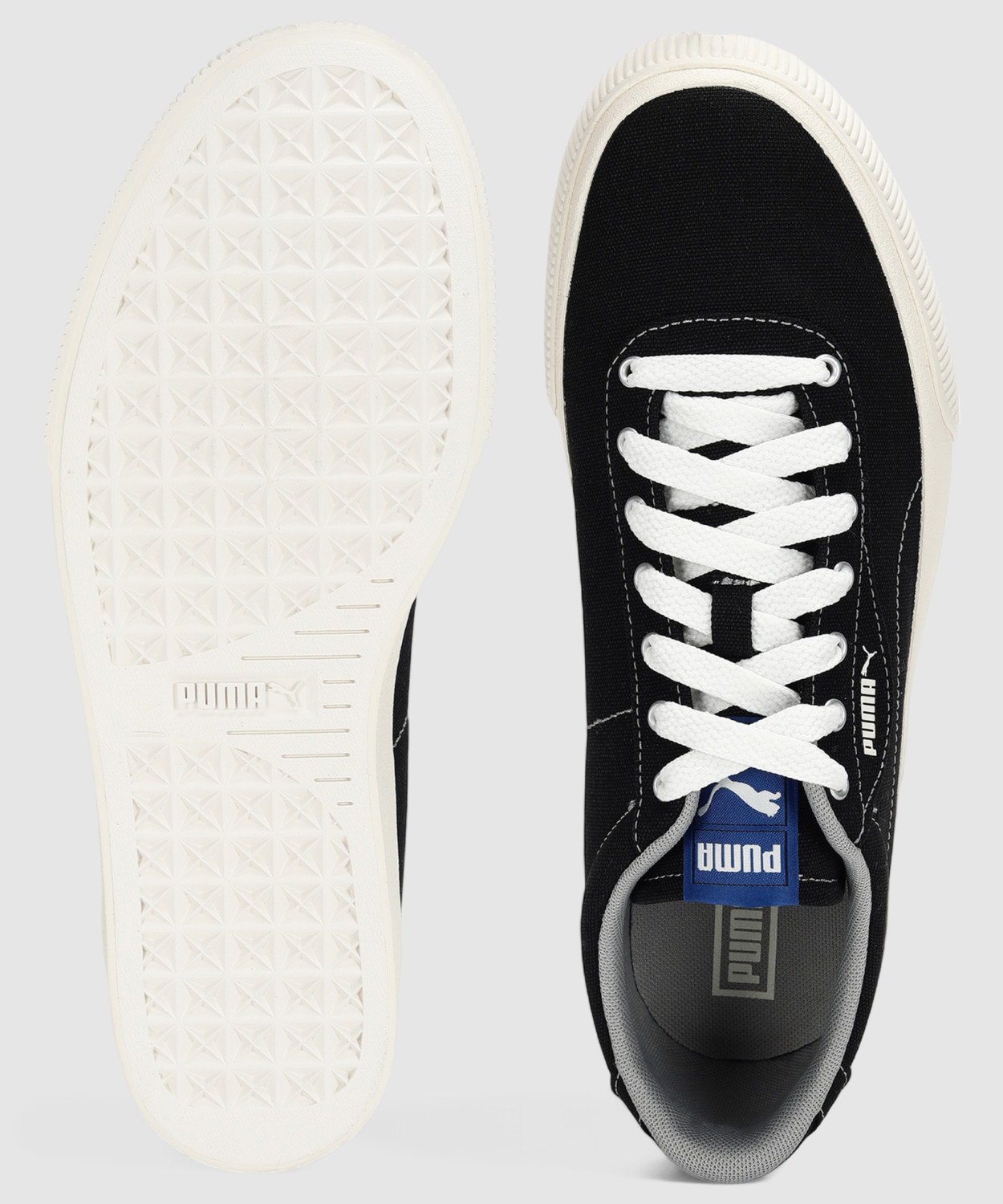 Image of PUMA IV-60 Canvas Shoes For Men (Black , 7.5)
