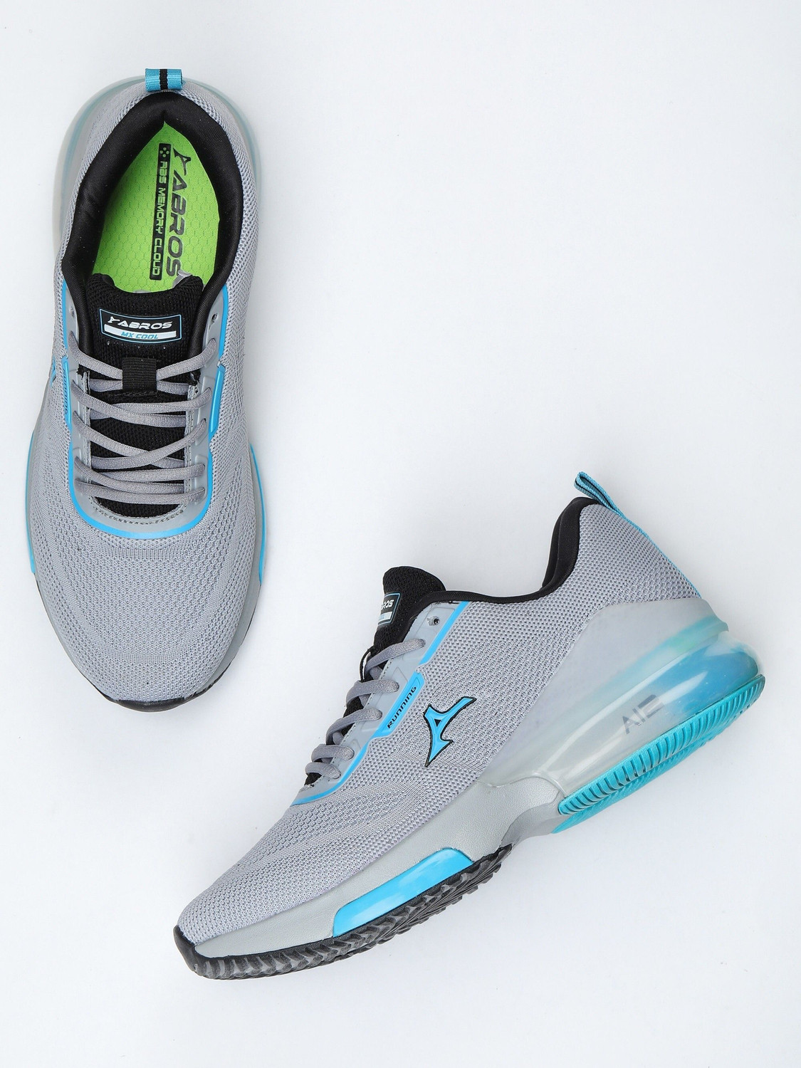 Image of Abros Ai 2Spl-N Sneakers For Men (Grey , 10)