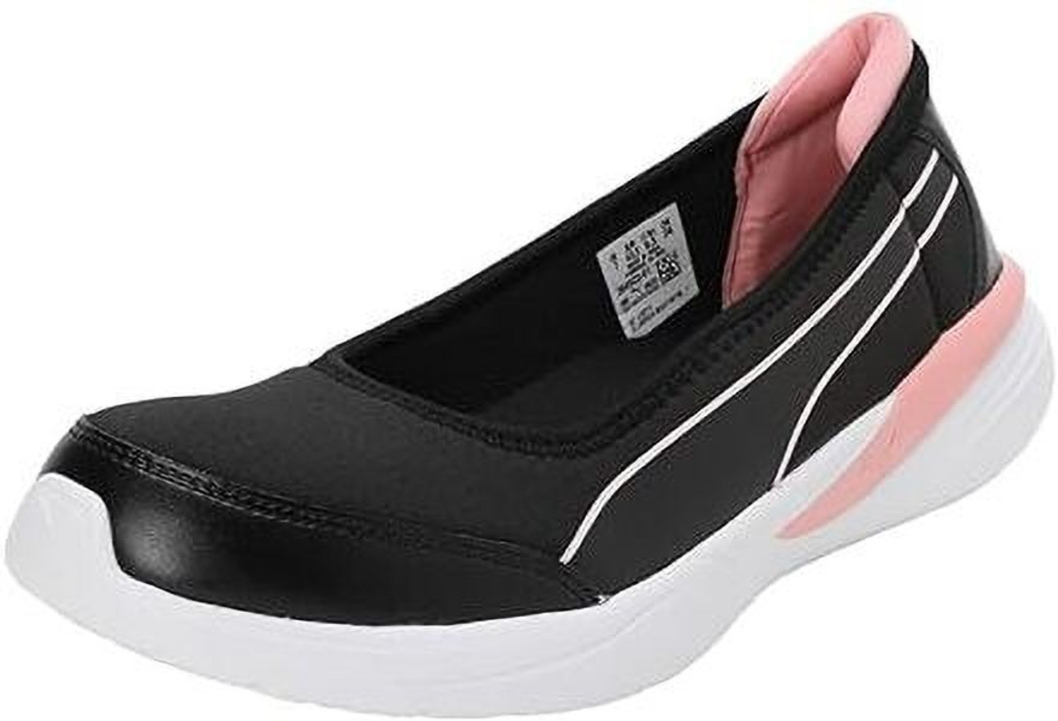 Image of PUMA FLAIRA SOFTRIDE SPORTY BALLERINA Sneakers For Women (Black , 7)