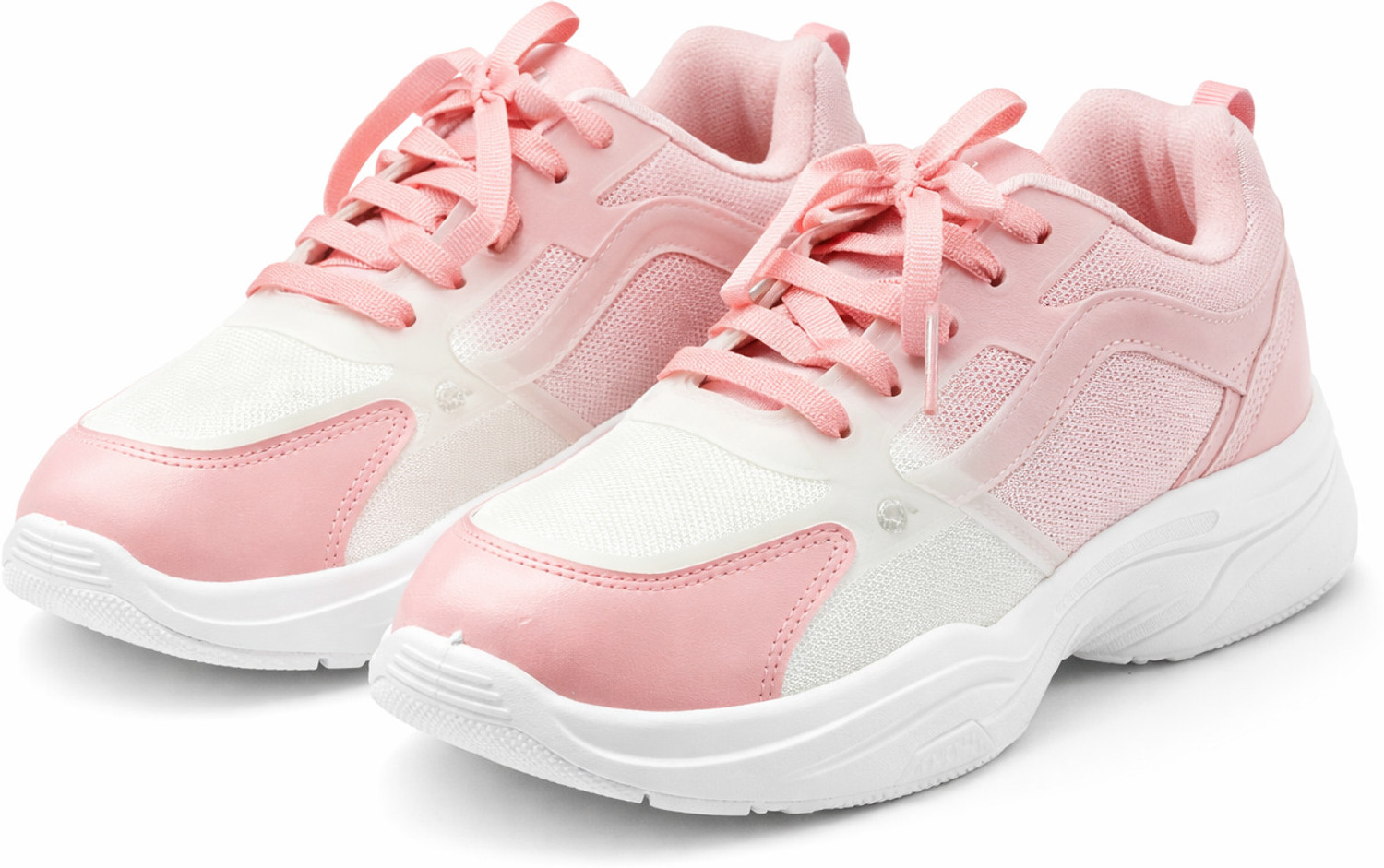 Image of dheeraj footwear udyog Sneakers For Women (Pink, White , 7.5)