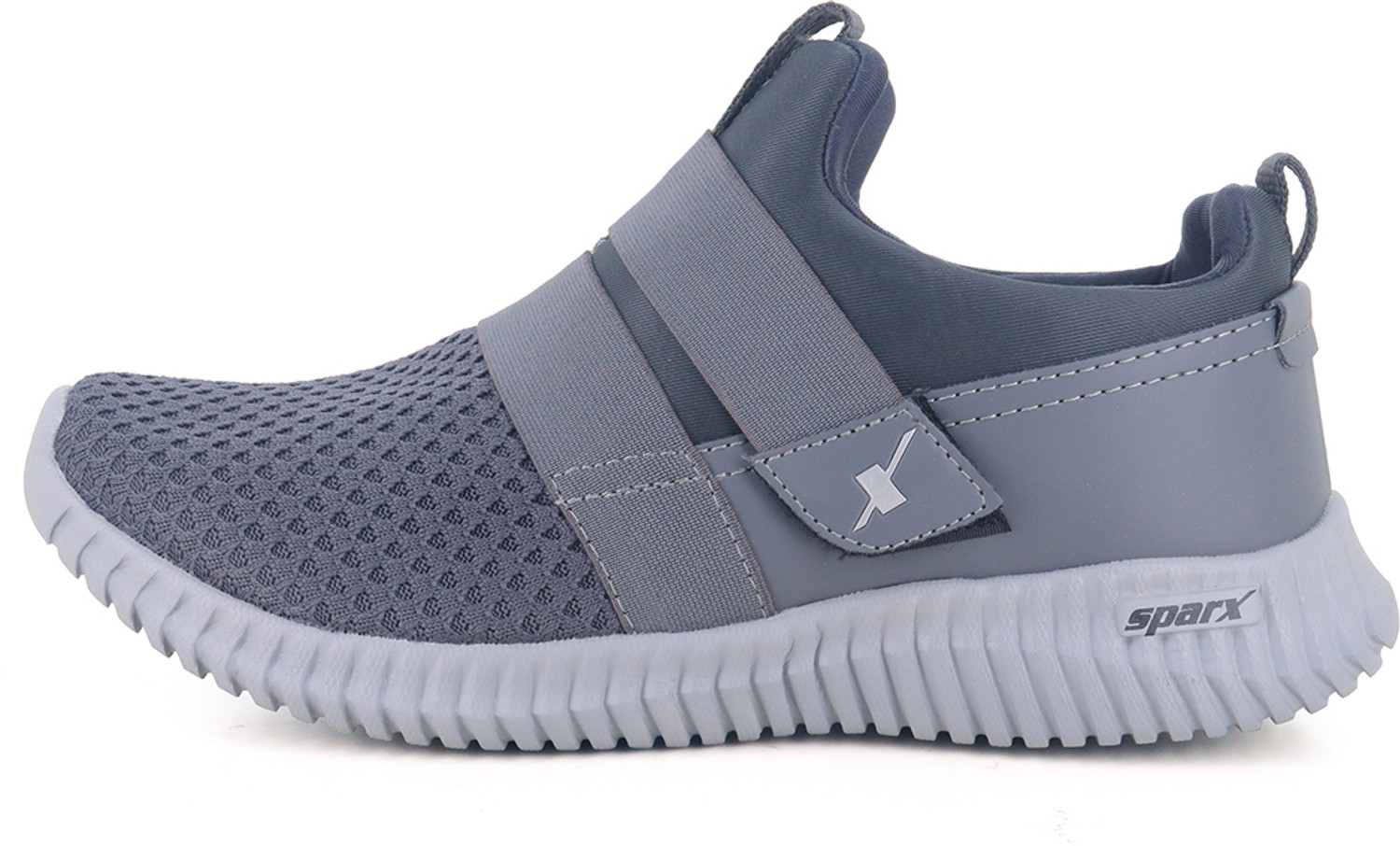 Image of Plaeto EZPlay Walking Shoes | Comfortable Lightweight Shoes with Breathable Mesh Slip On Sneakers For Men (Blue, Grey , 7)