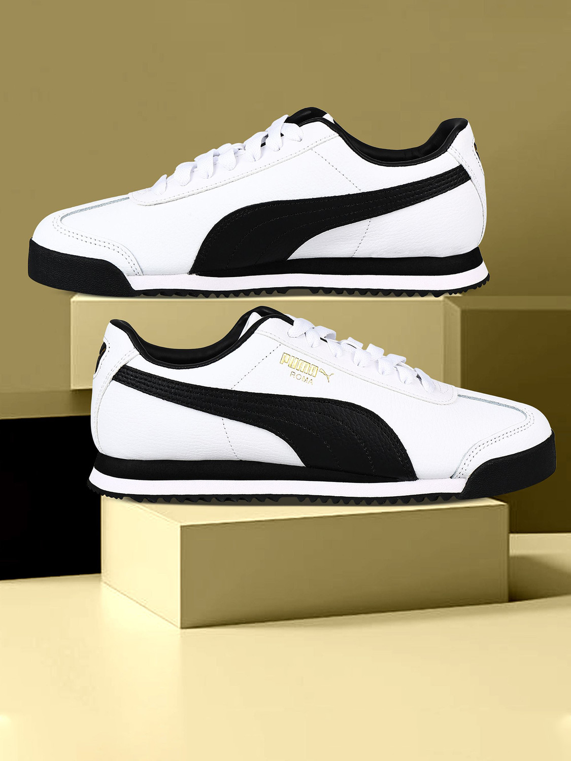 Image of PUMA Smash 3.0 L Sneakers For Men (White , 6.5)