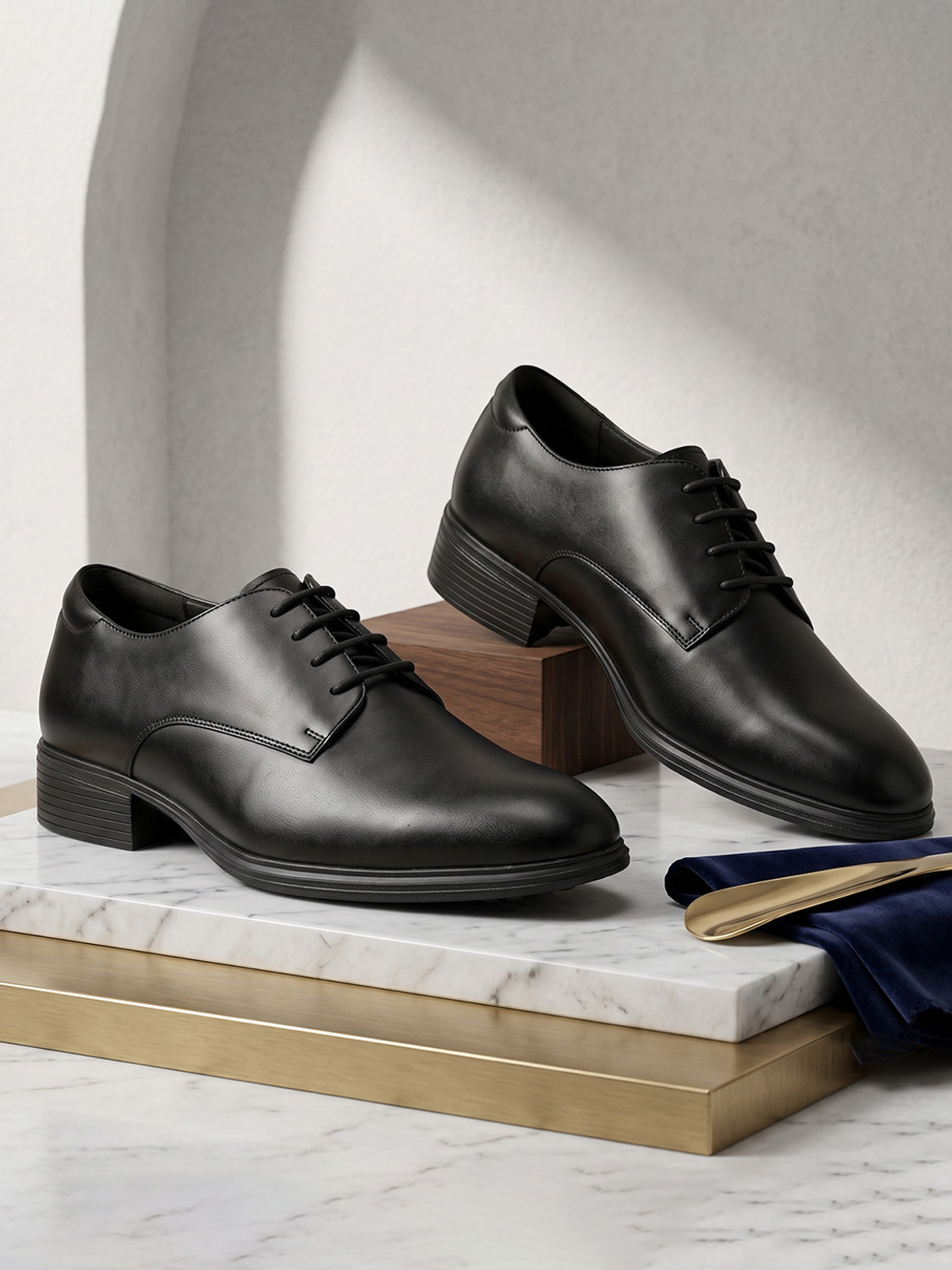 Image of HUSH PUPPIES Derby For Men (Black , 10)