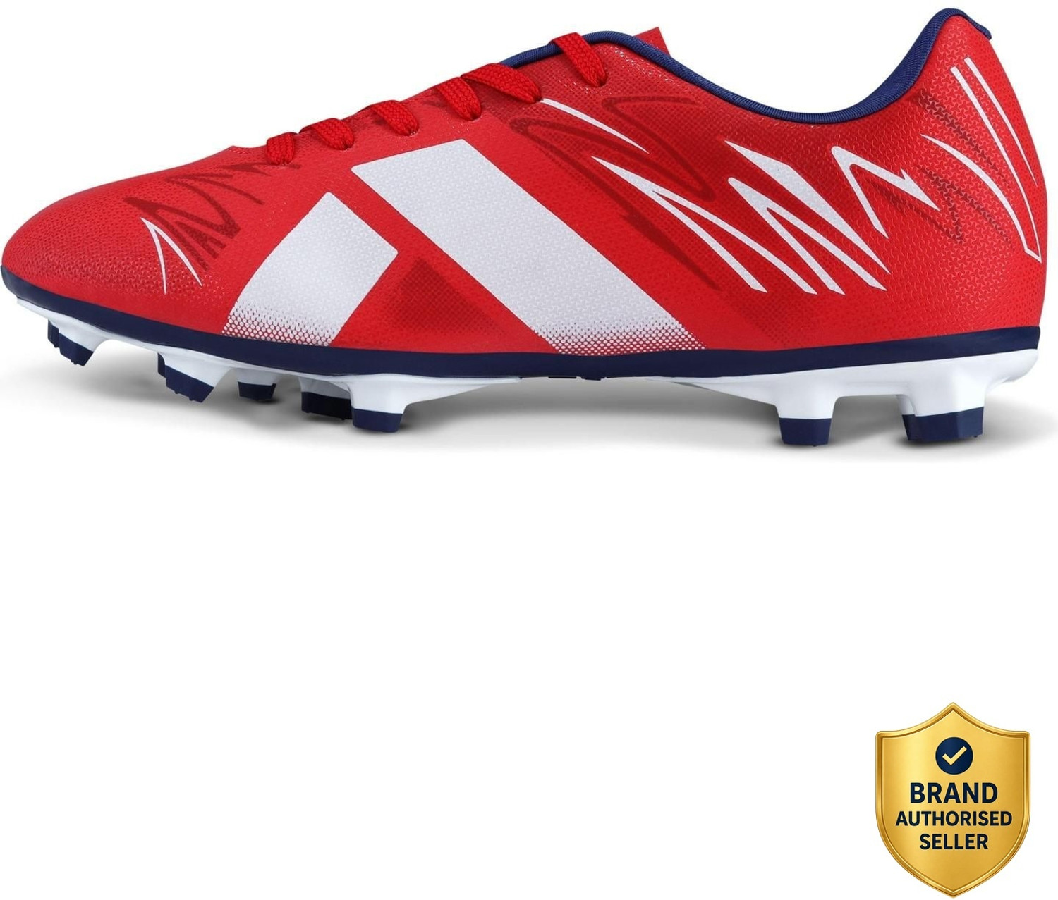NIVIA England Country Color World Cup Football Studs Football Shoes For Men (Red , 9) - Image 1