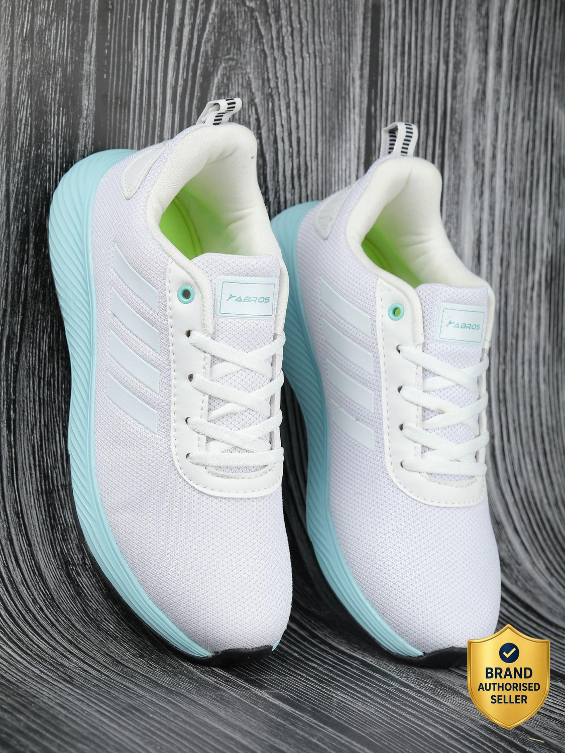 Abros PRIMEZ Running Shoes For Men (White , 8) - Image 1