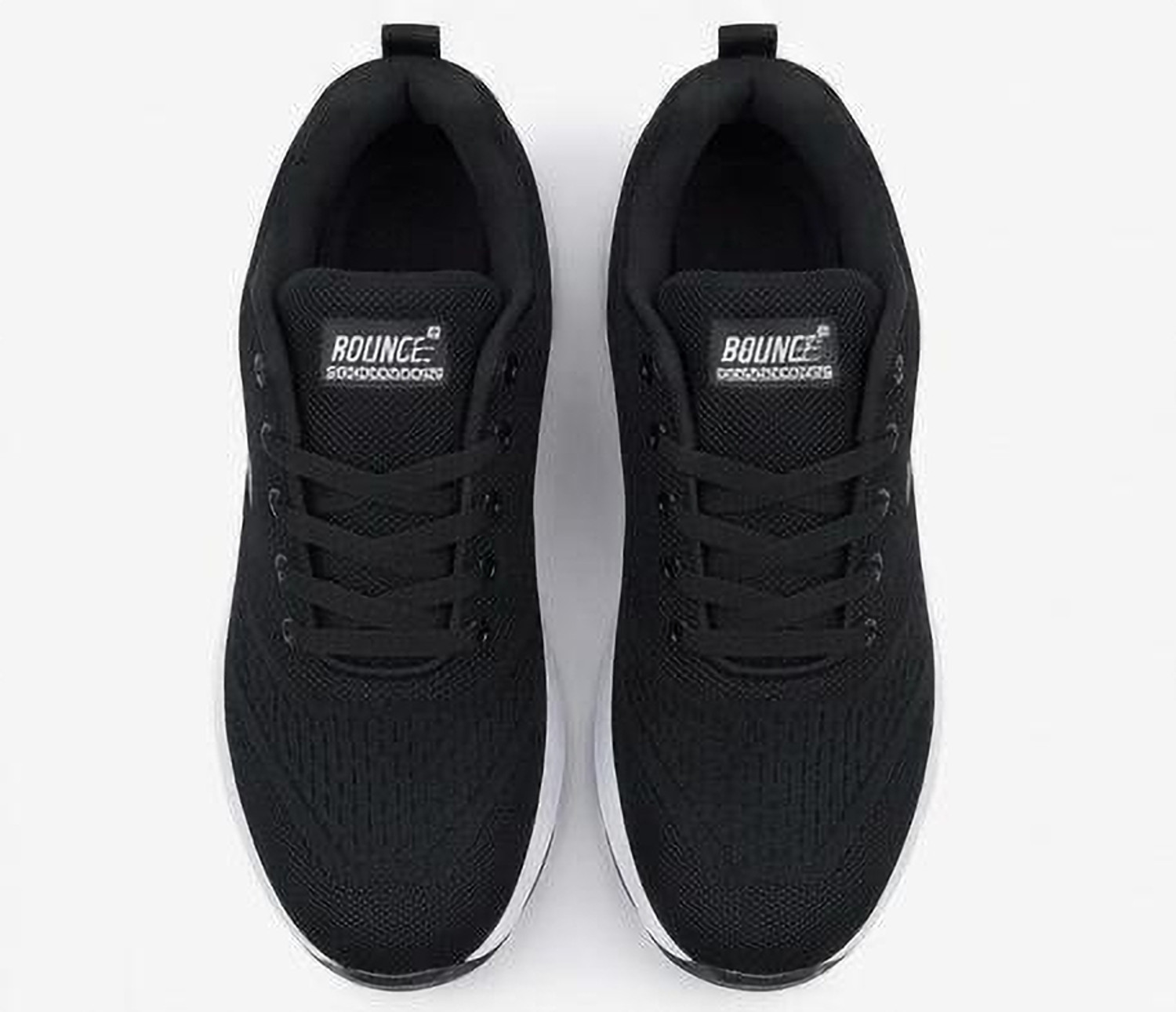 Image of Bounce Men Sports Shoes | Lightweight EVA Sole Running & Walking Shoes Sneakers For Unisex (Black , 9)