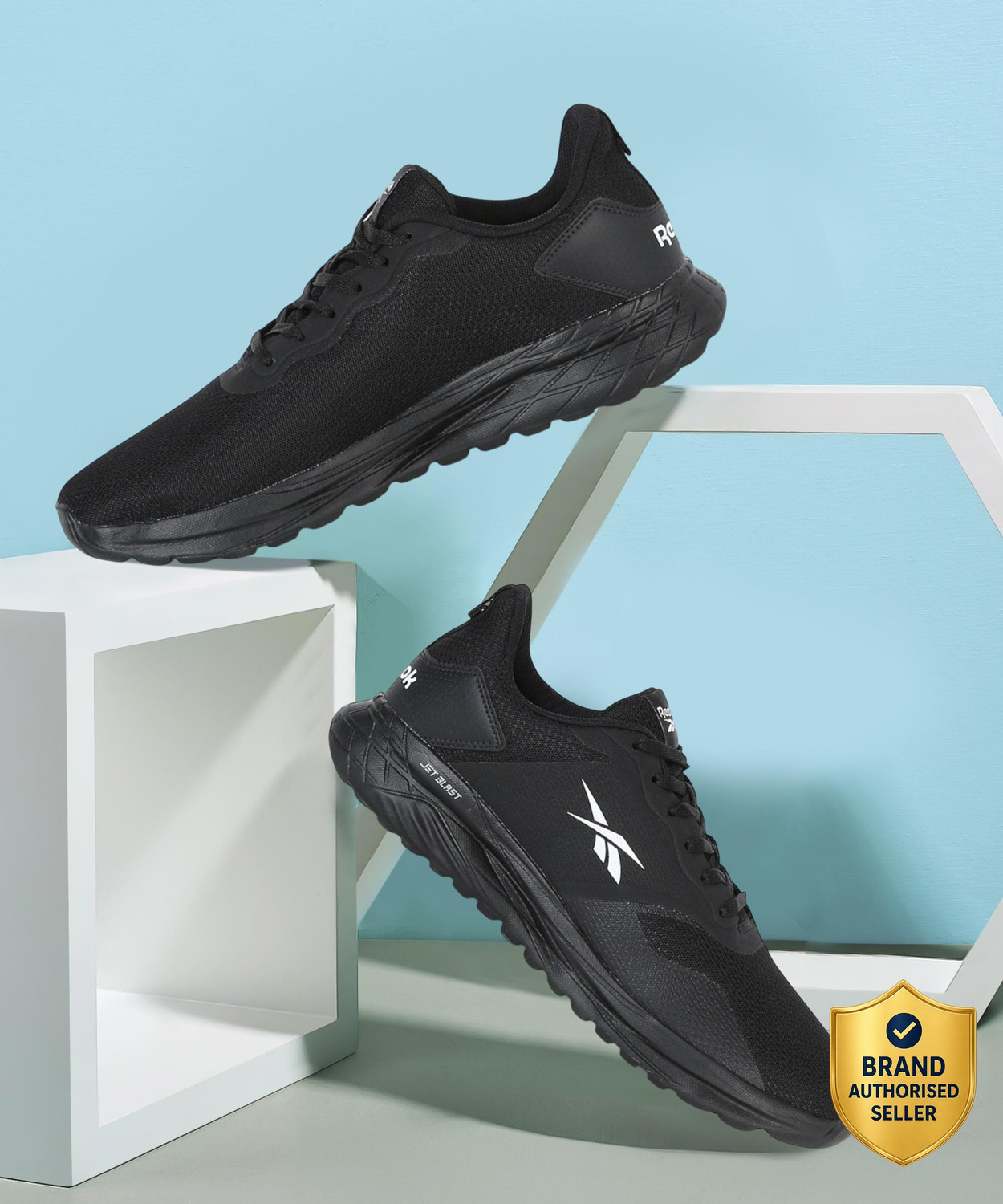 Image of REEBOK Running Shoes For Men (Black , 9)