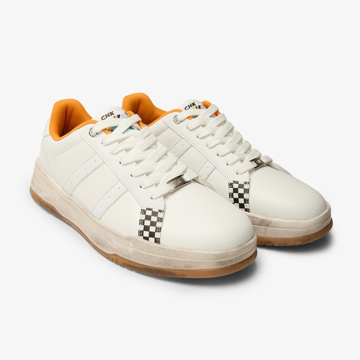 CHK BRAT WHITE LOW Sneakers, White, Size 7 - Image 1